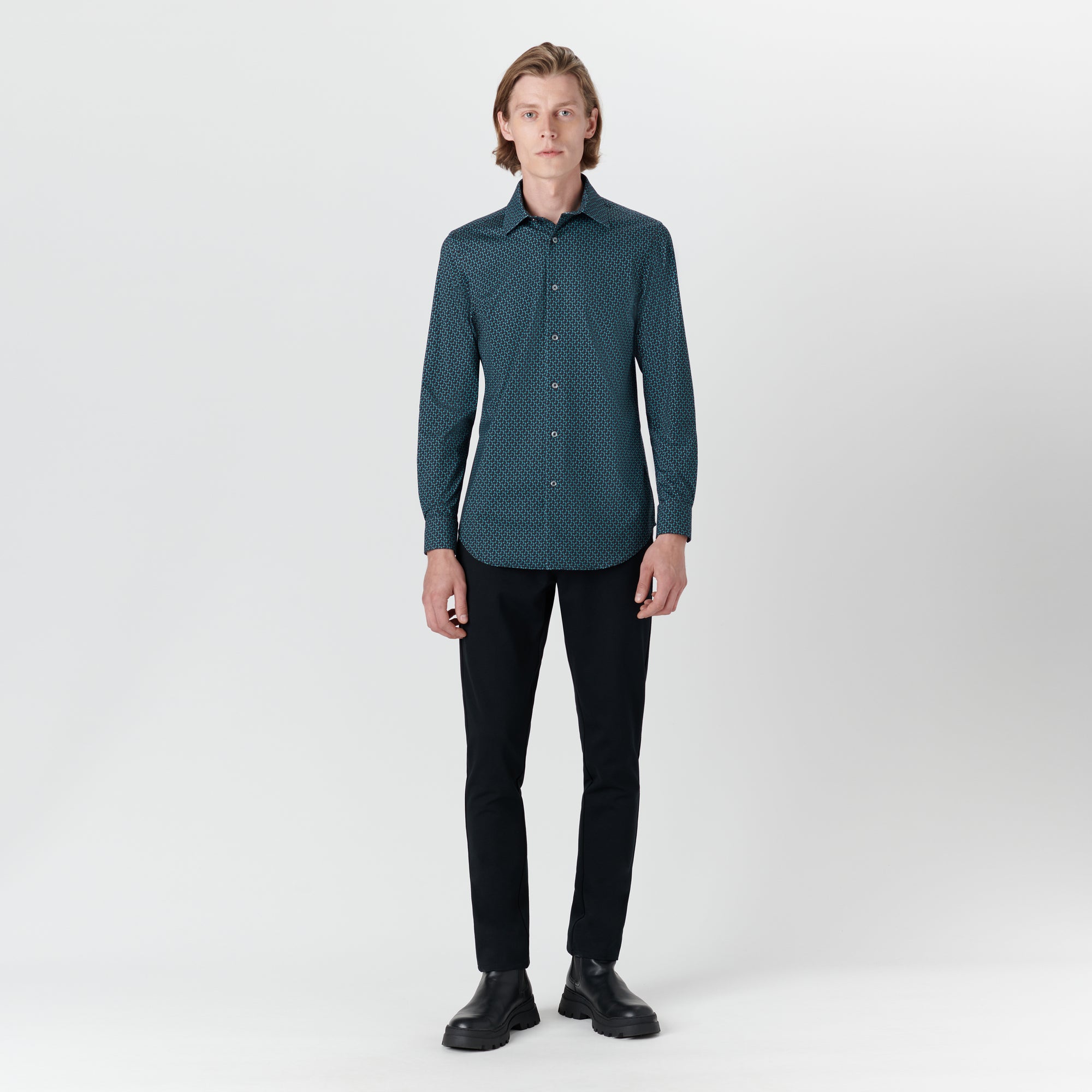 JAMES Geometric Print OoohCotton Shirt