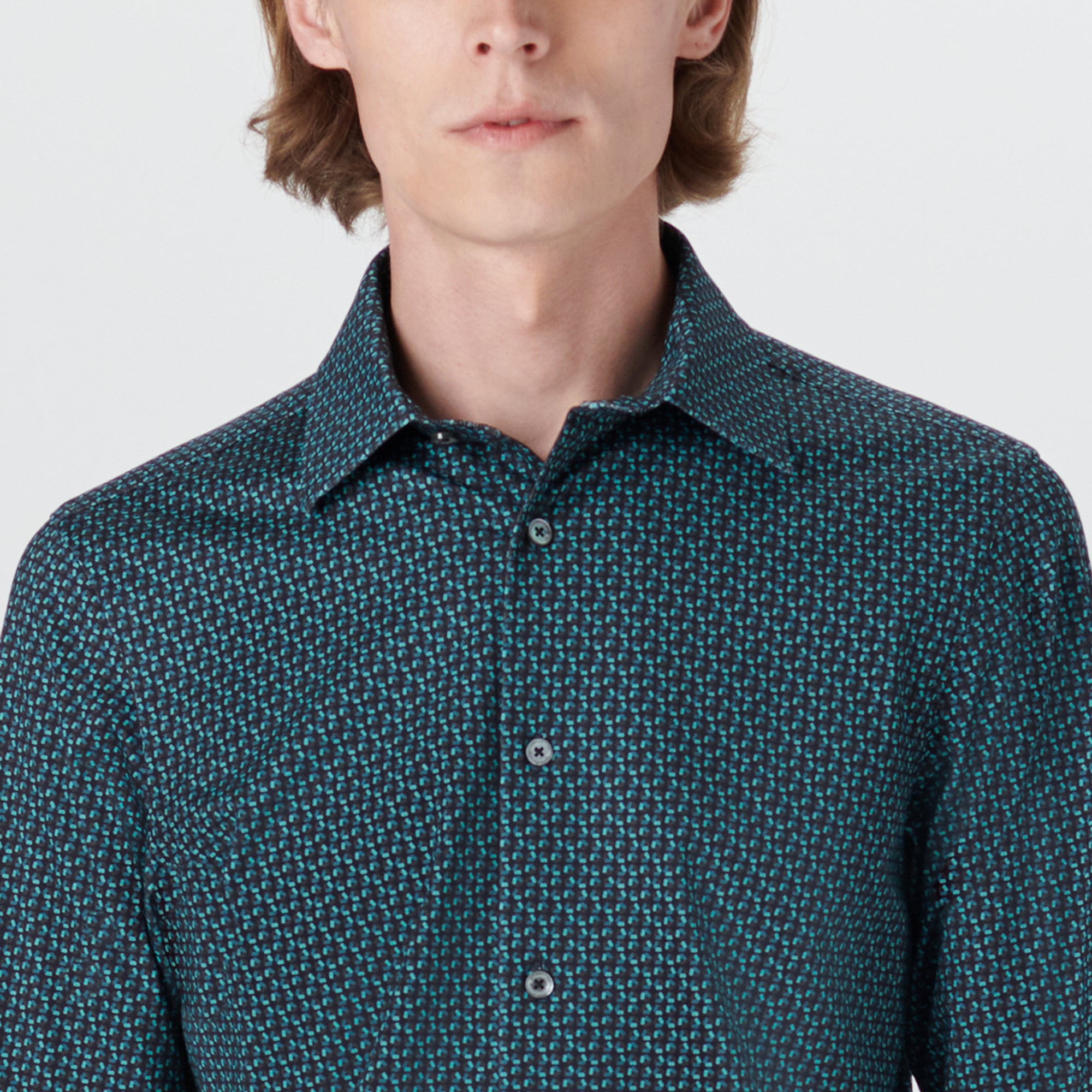 JAMES Geometric Print OoohCotton Shirt