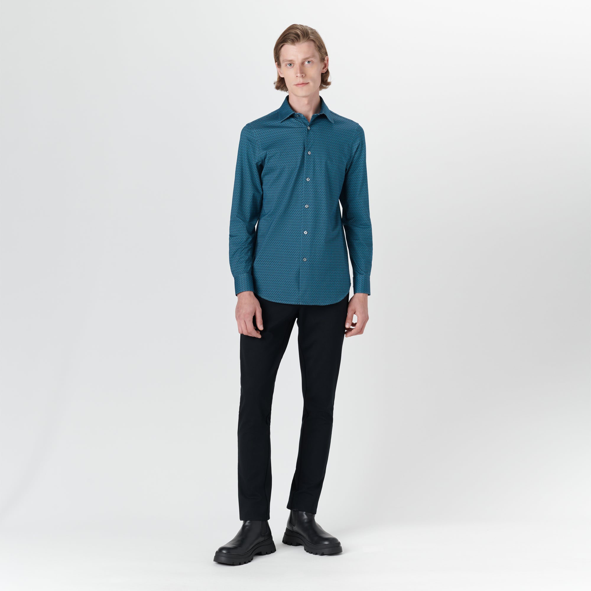 JAMES Geometric Print OoohCotton Shirt