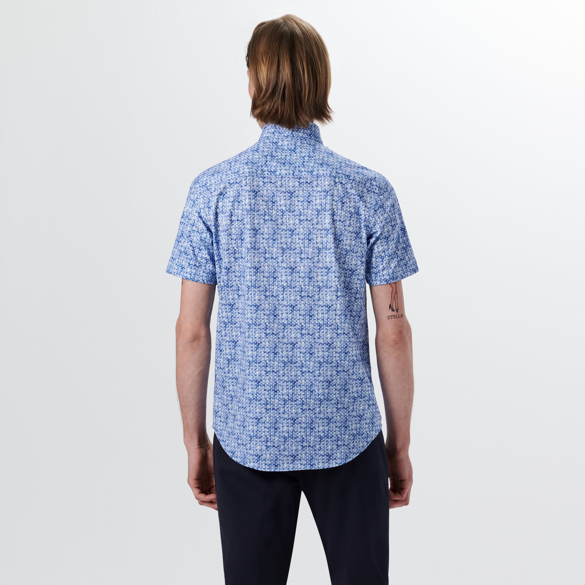 Miles Diamond Print OoohCotton Short Sleeve Shirt