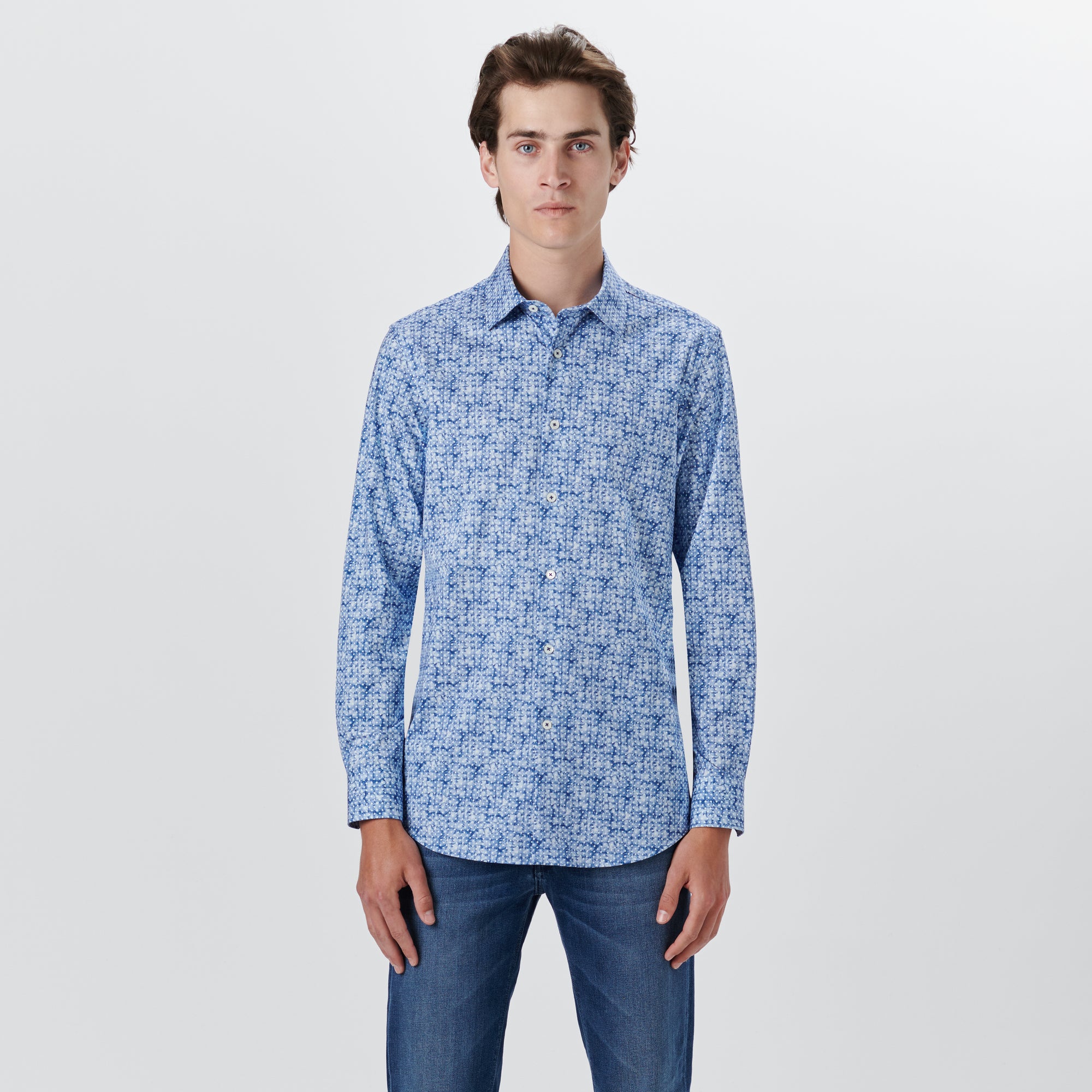 JAMES Diamond Print OoohCotton Shirt