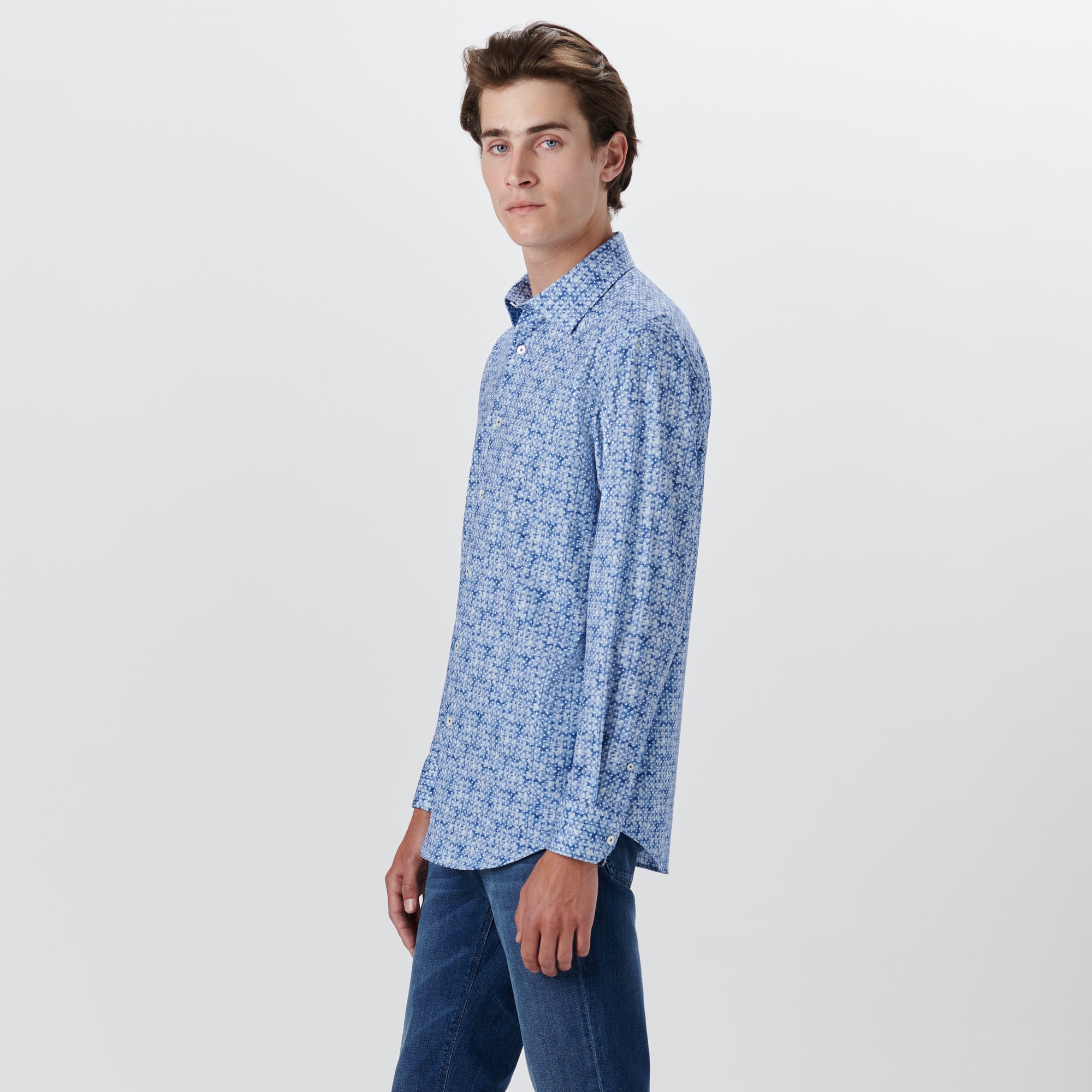 JAMES Diamond Print OoohCotton Shirt