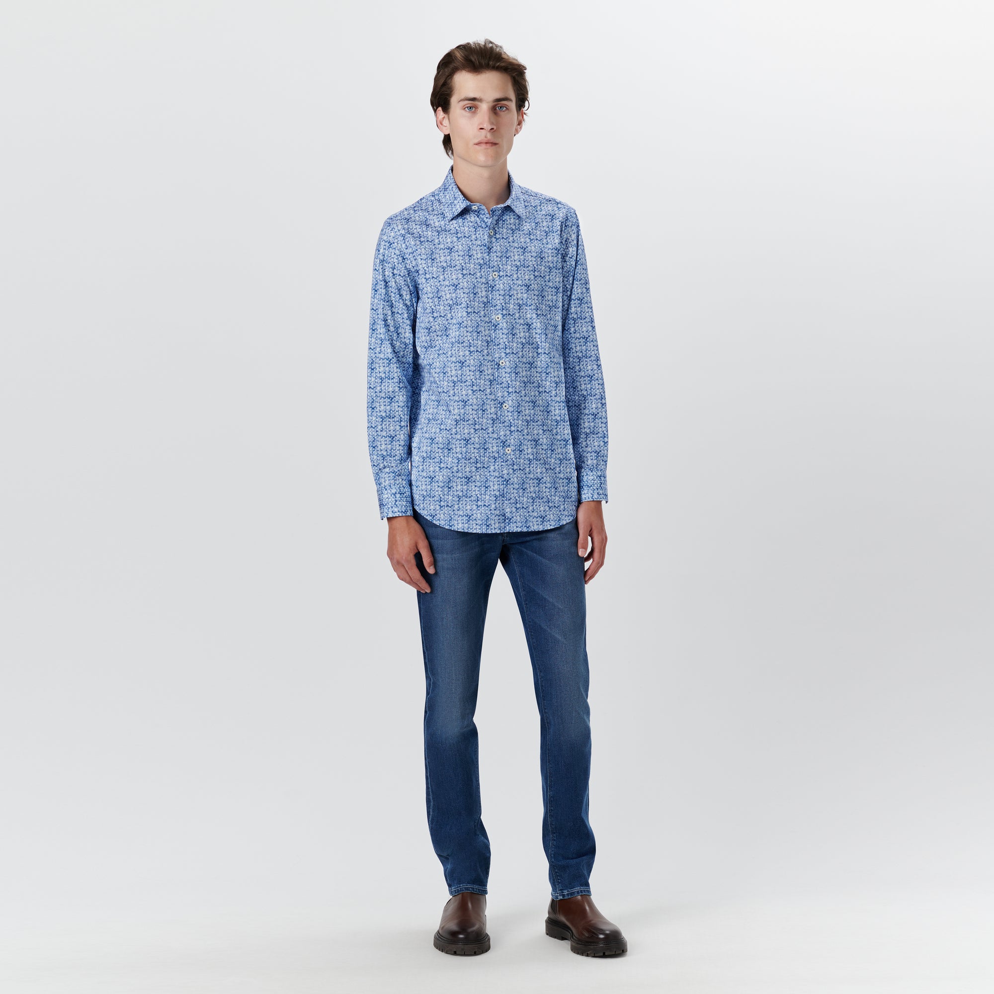 JAMES Diamond Print OoohCotton Shirt