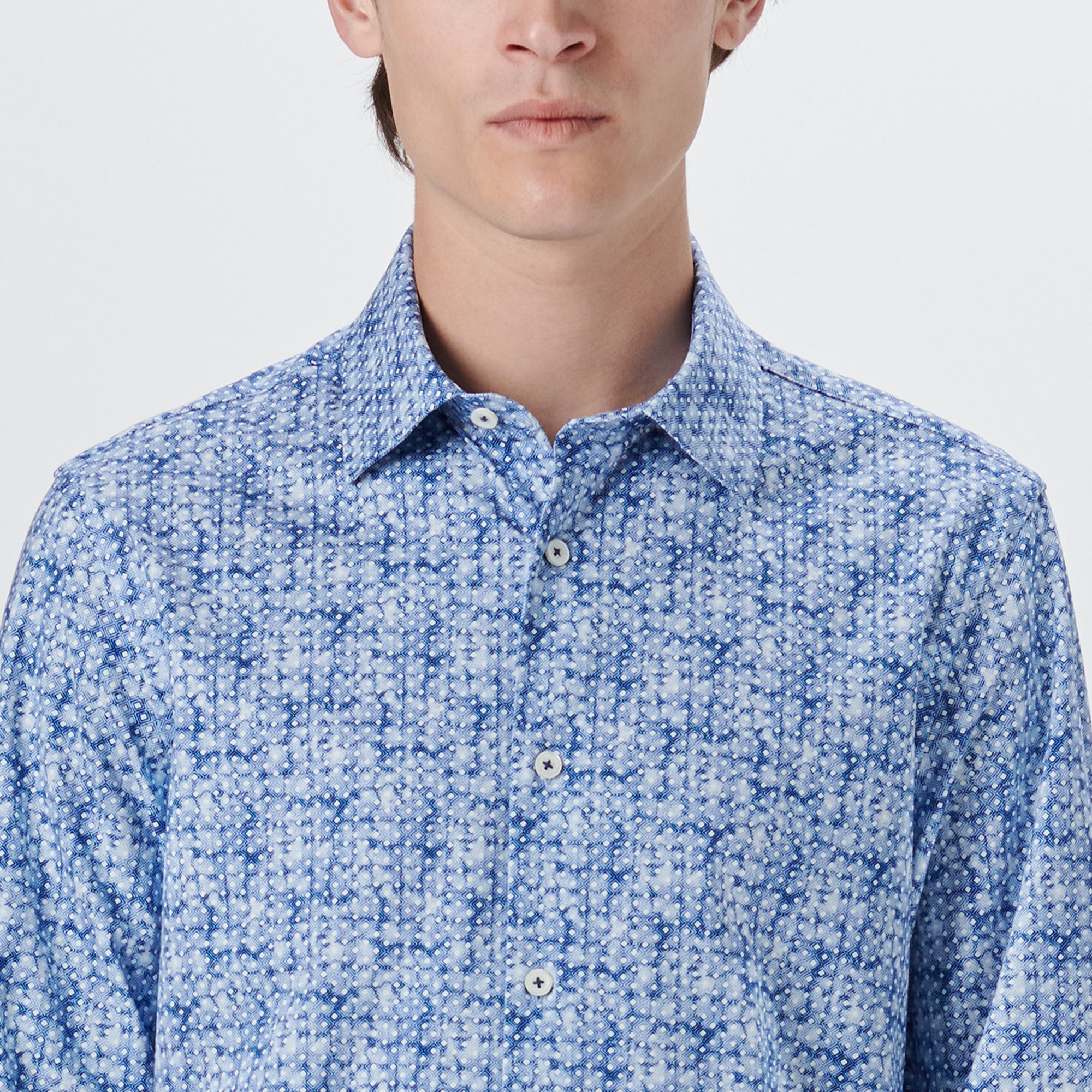 JAMES Diamond Print OoohCotton Shirt