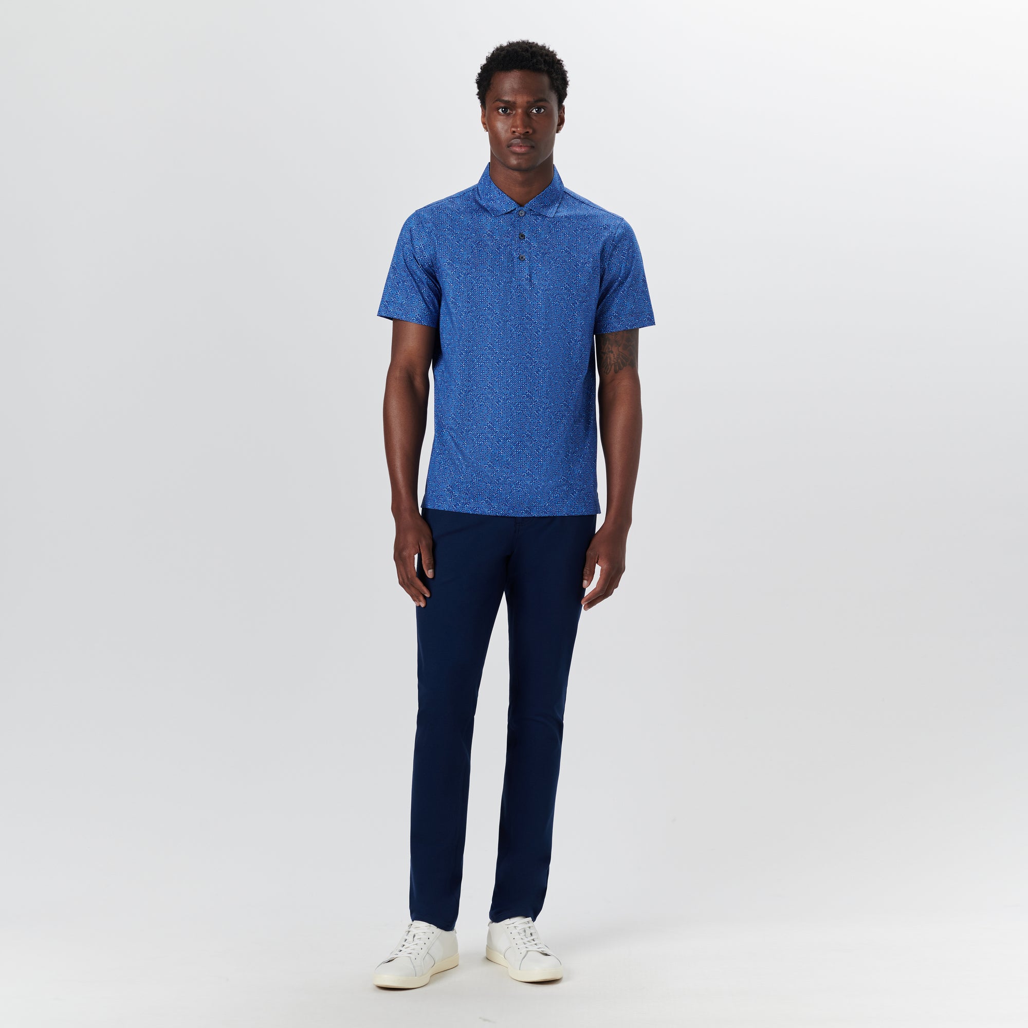 VICTOR Mosaic Print OoohCotton Polo