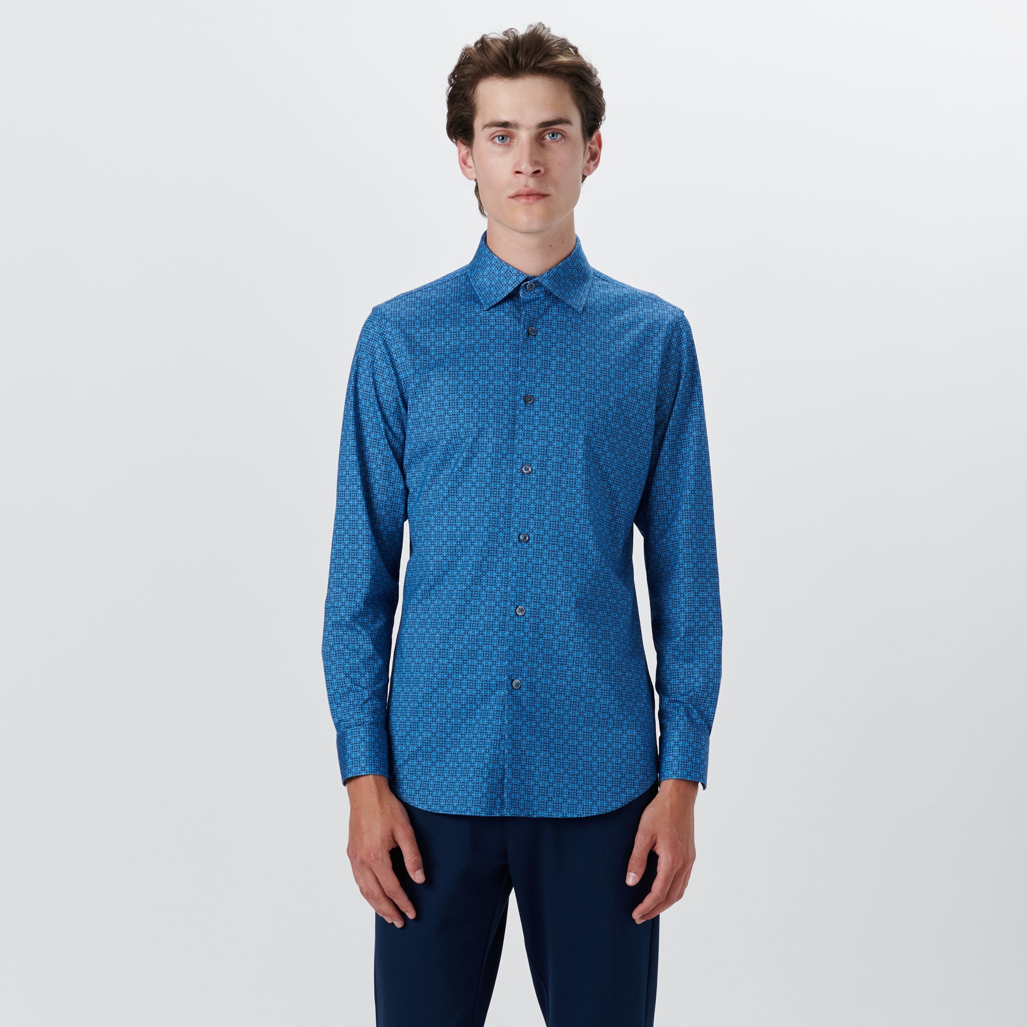 JAMES Diamond Print OoohCotton Shirt