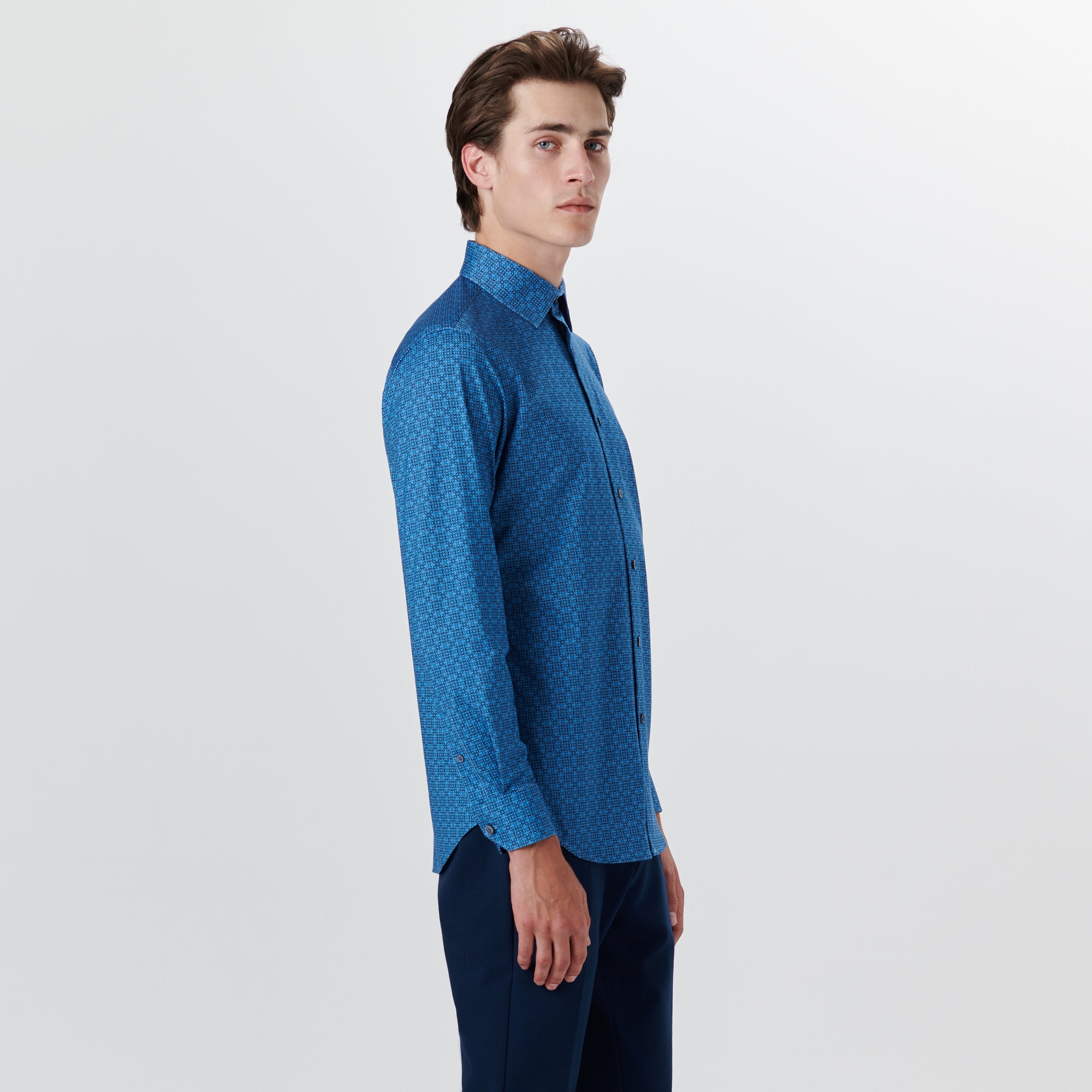 JAMES Diamond Print OoohCotton Shirt