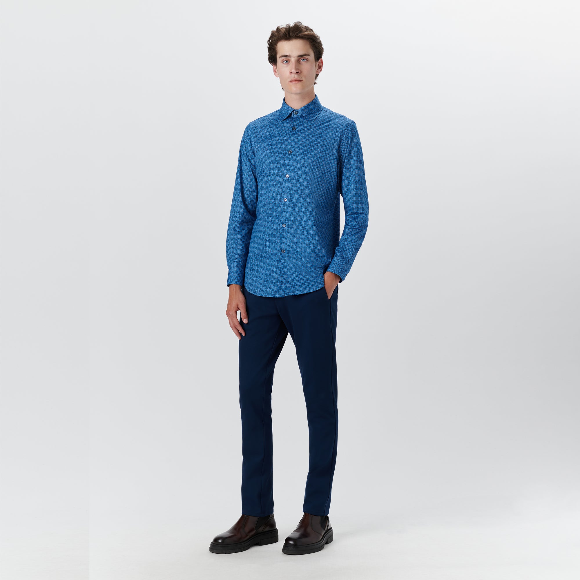 JAMES Diamond Print OoohCotton Shirt