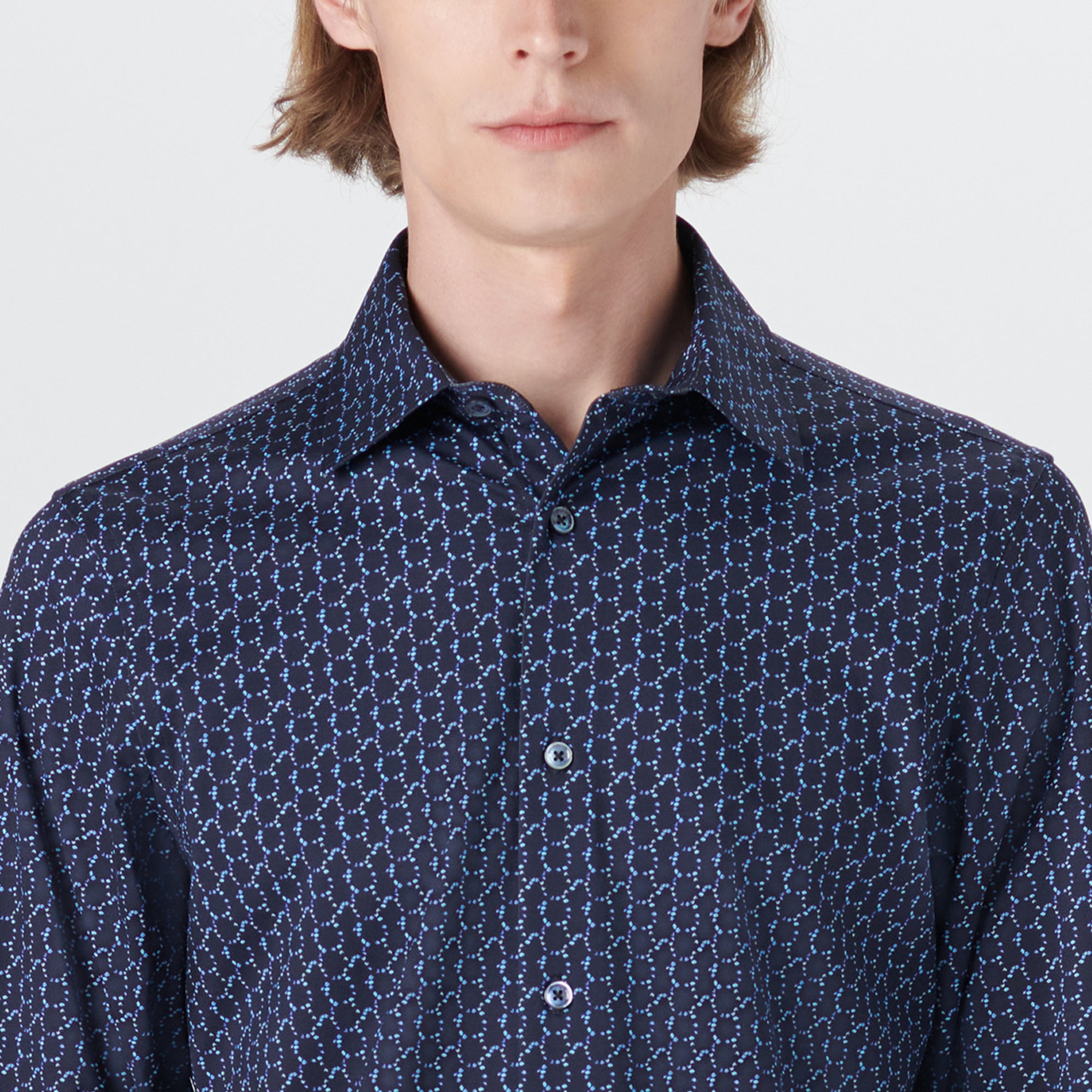 JAMES Chain Link Print OoohCotton Shirt