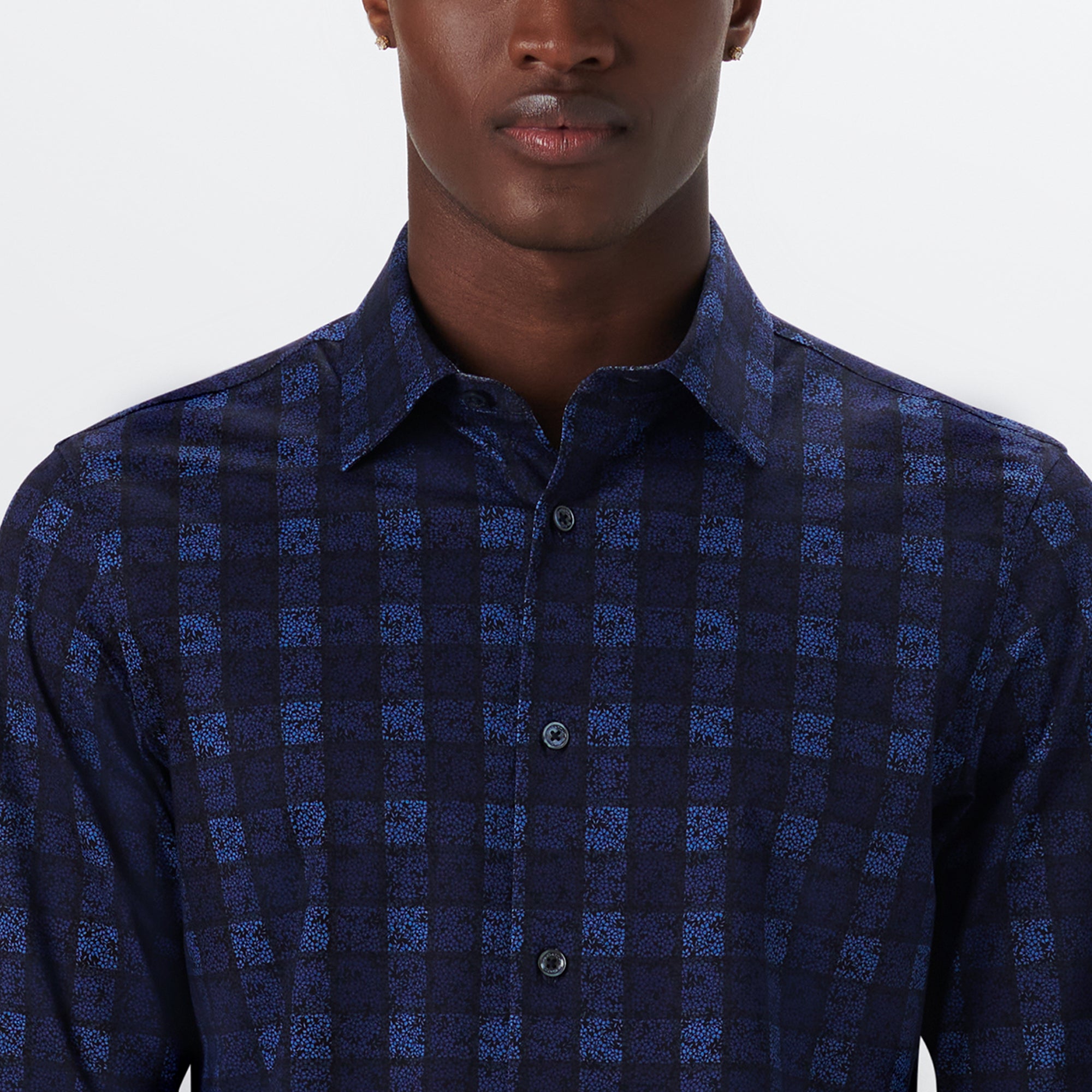 JAMES Floral Check OoohCotton Shirt