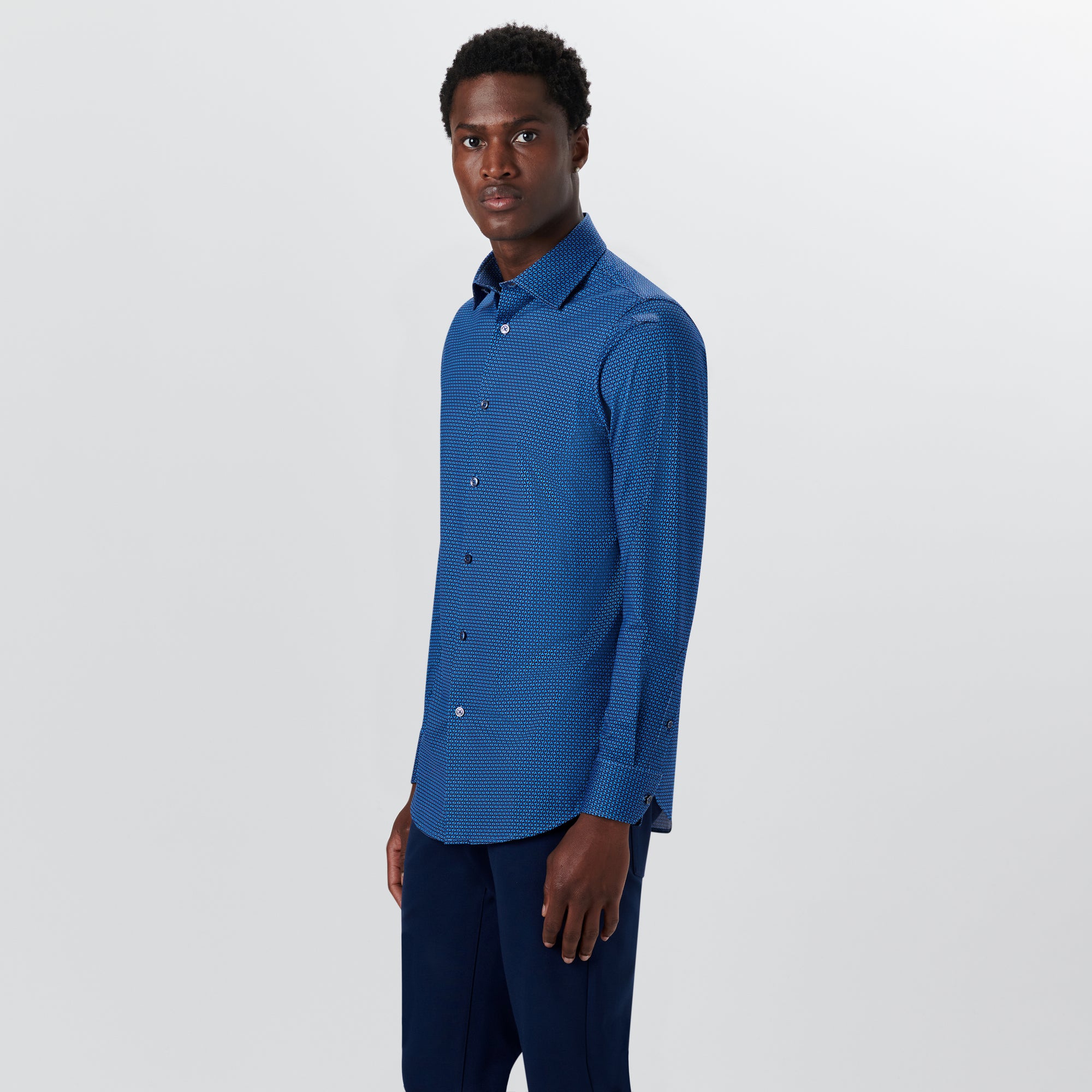 JAMES Geometric Print OoohCotton Shirt