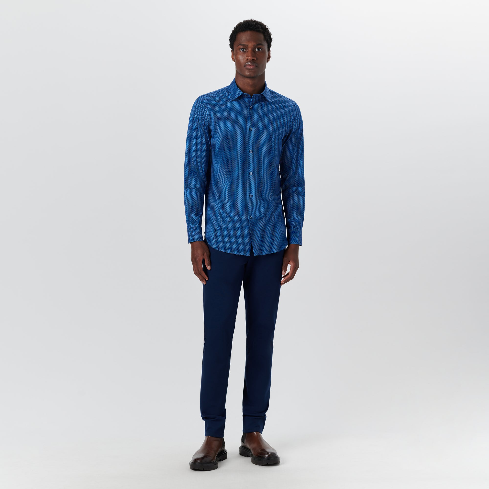 JAMES Geometric Print OoohCotton Shirt