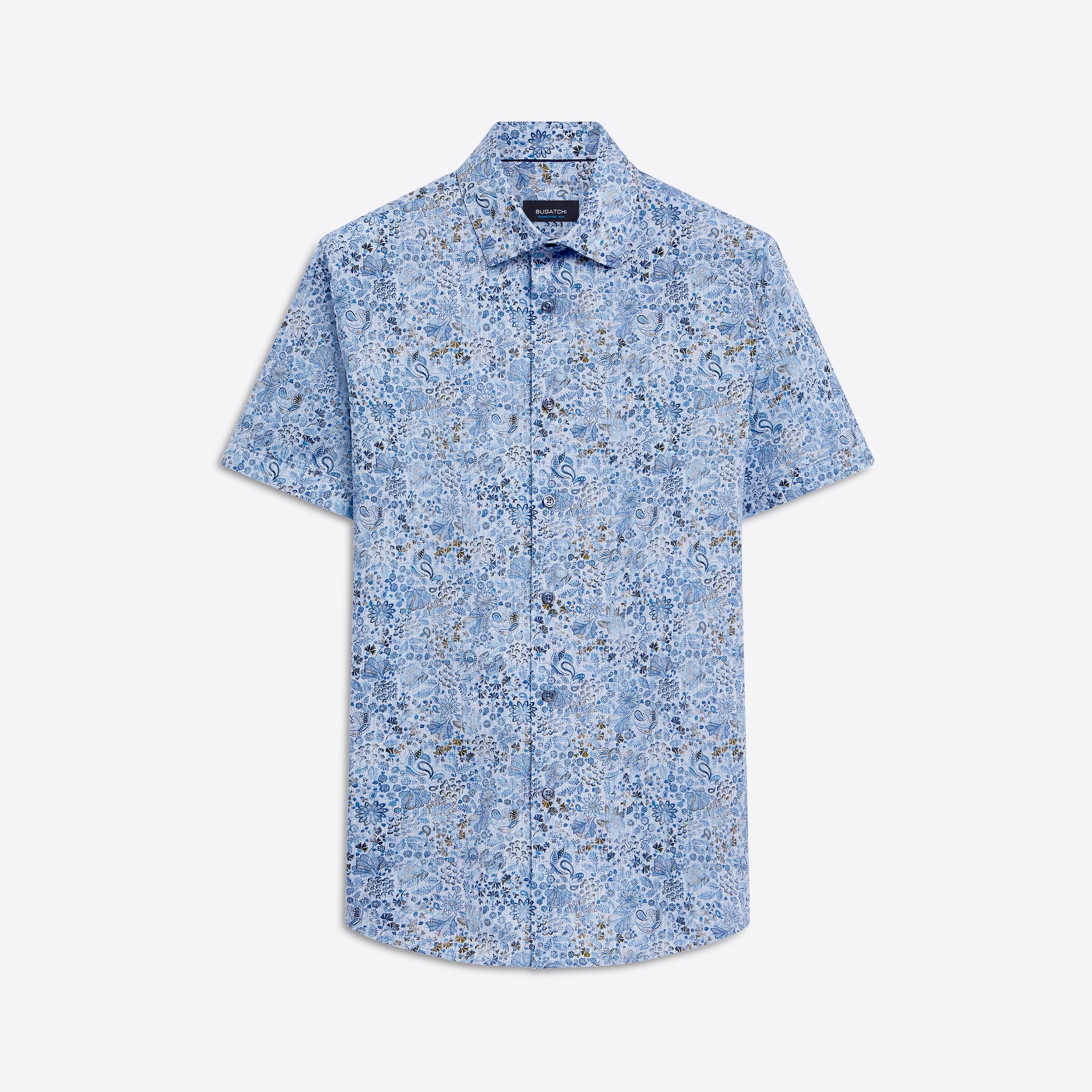 MILES Floral Print OoohCotton Short Sleeve Shirt