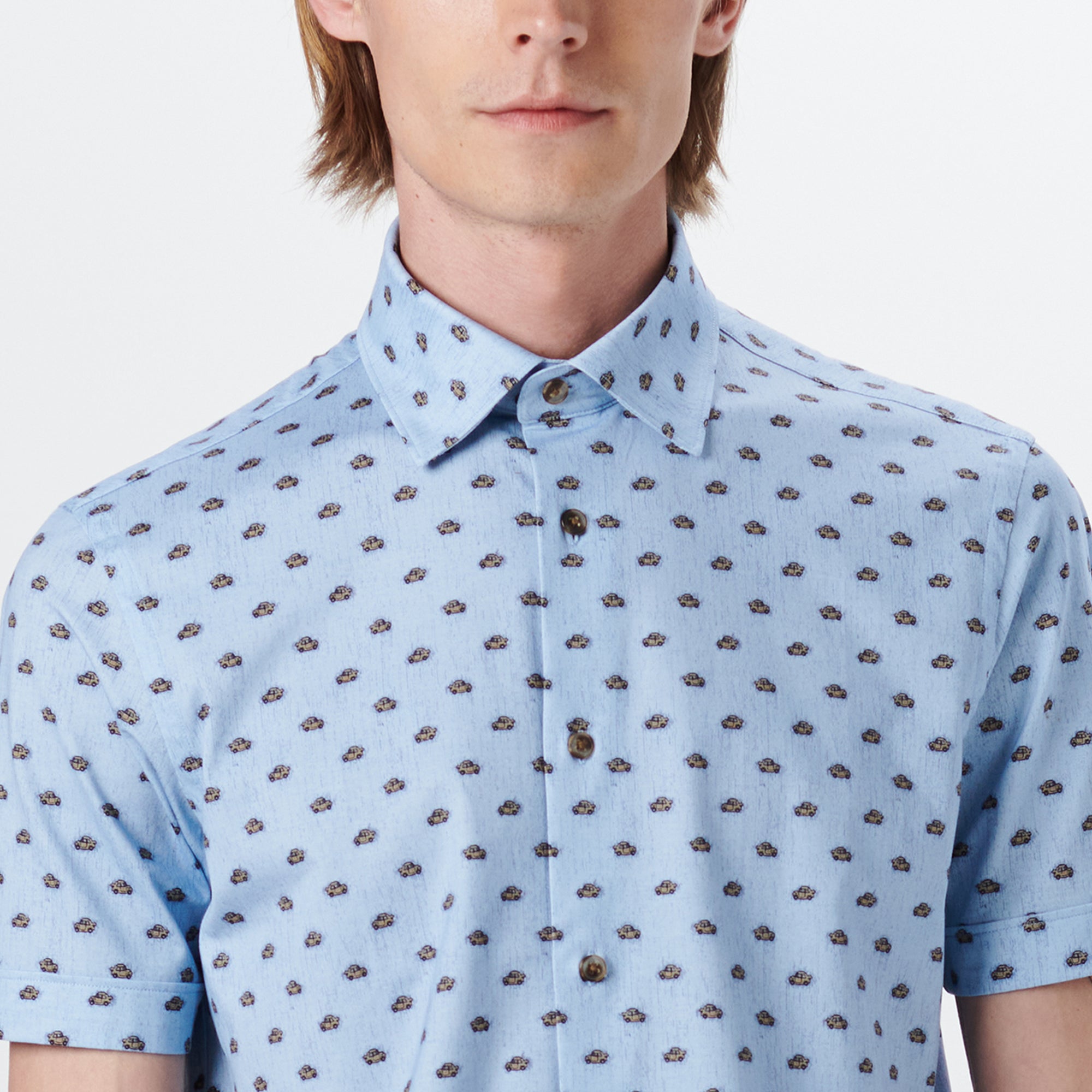MILES Beetle Car Print OoohCotton Short Sleeve Shirt