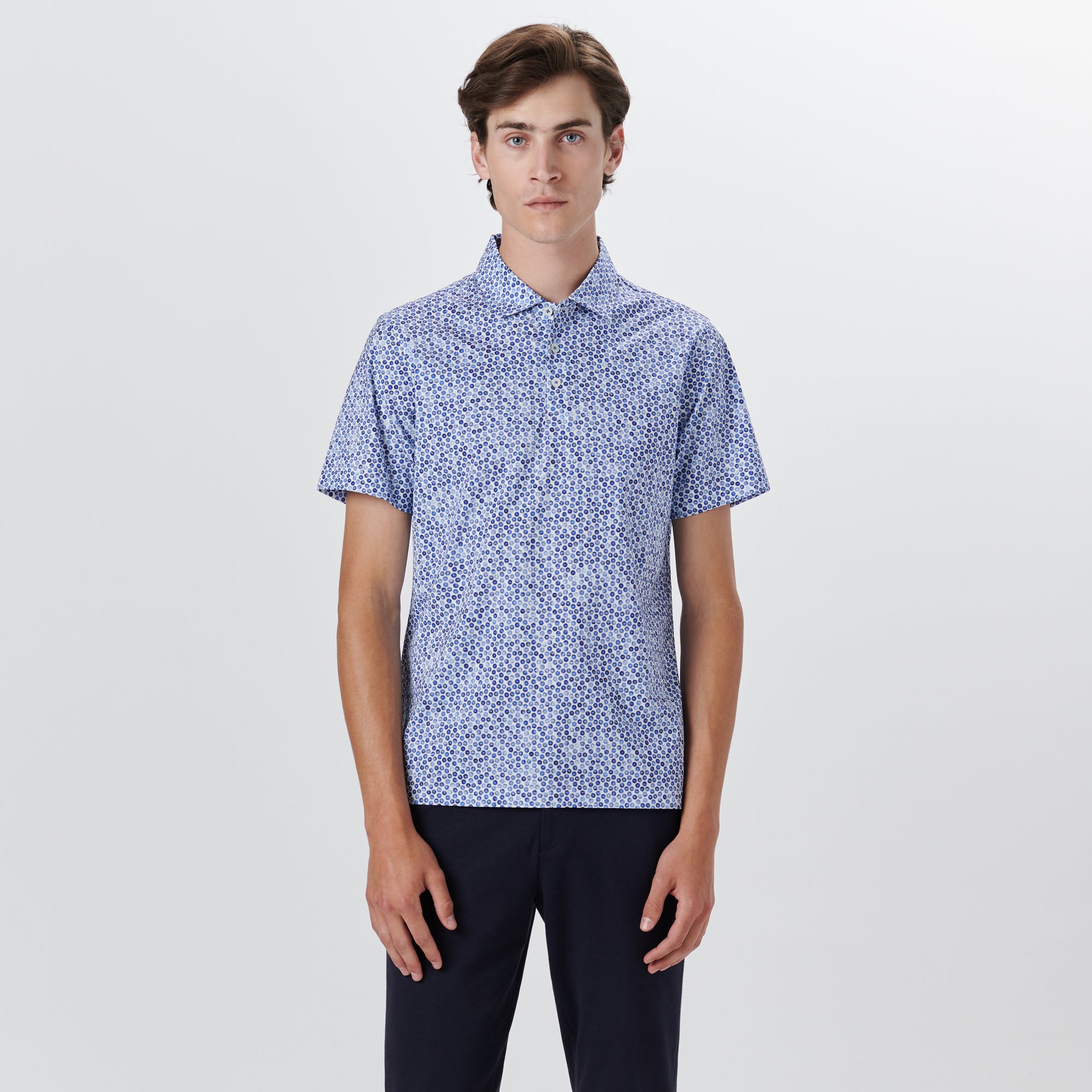 VICTOR Floral Print OoohCotton Polo