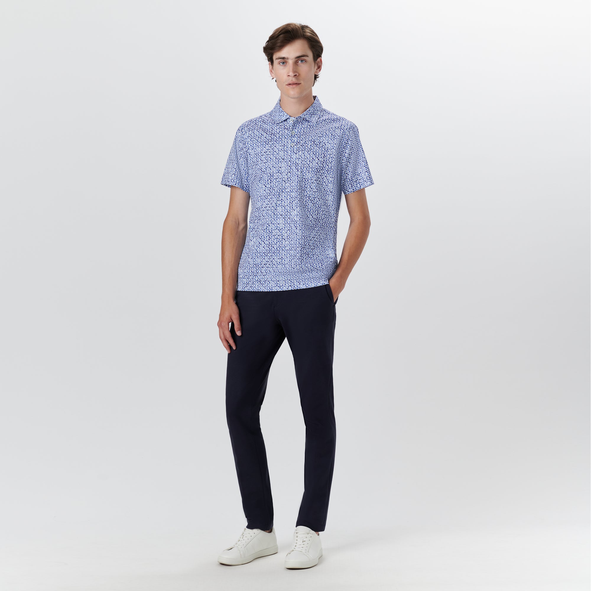 VICTOR Floral Print OoohCotton Polo