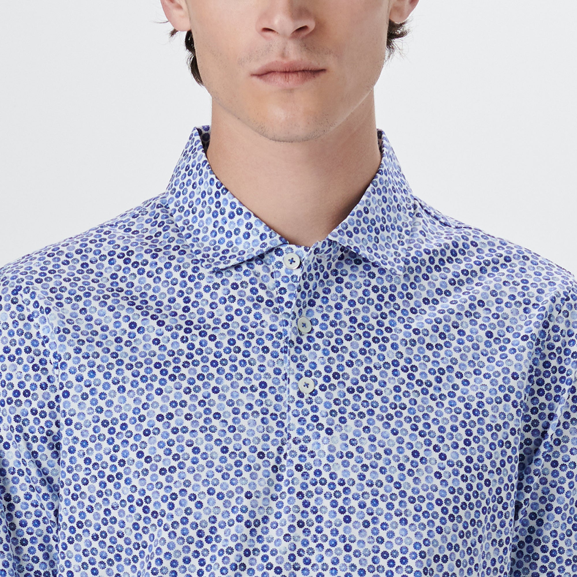 VICTOR Floral Print OoohCotton Polo