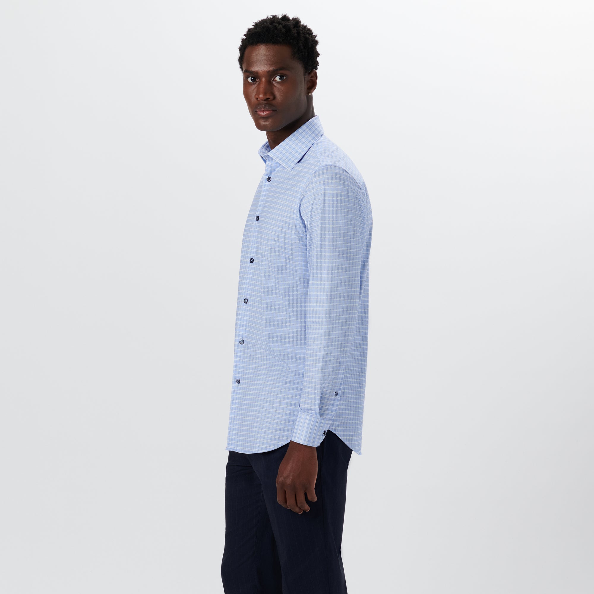 JAMES Basketweave Check OoohCotton Shirt