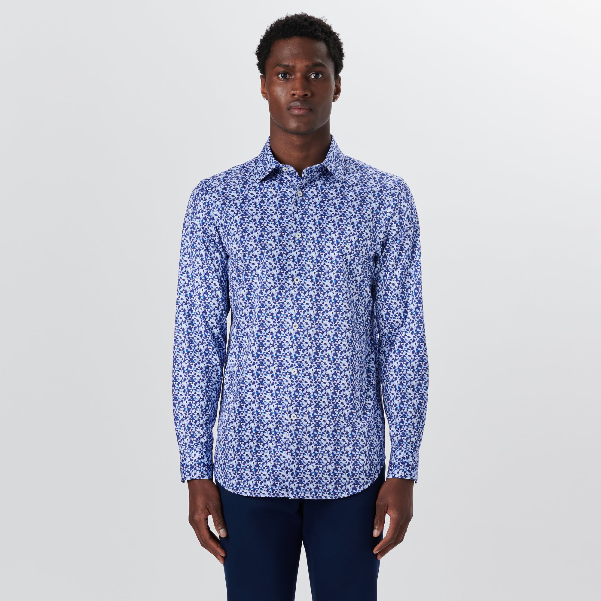 JAMES Geometric Print OoohCotton Shirt