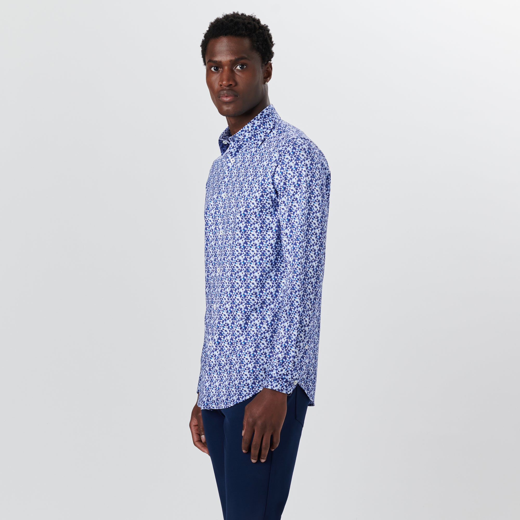 JAMES Geometric Print OoohCotton Shirt