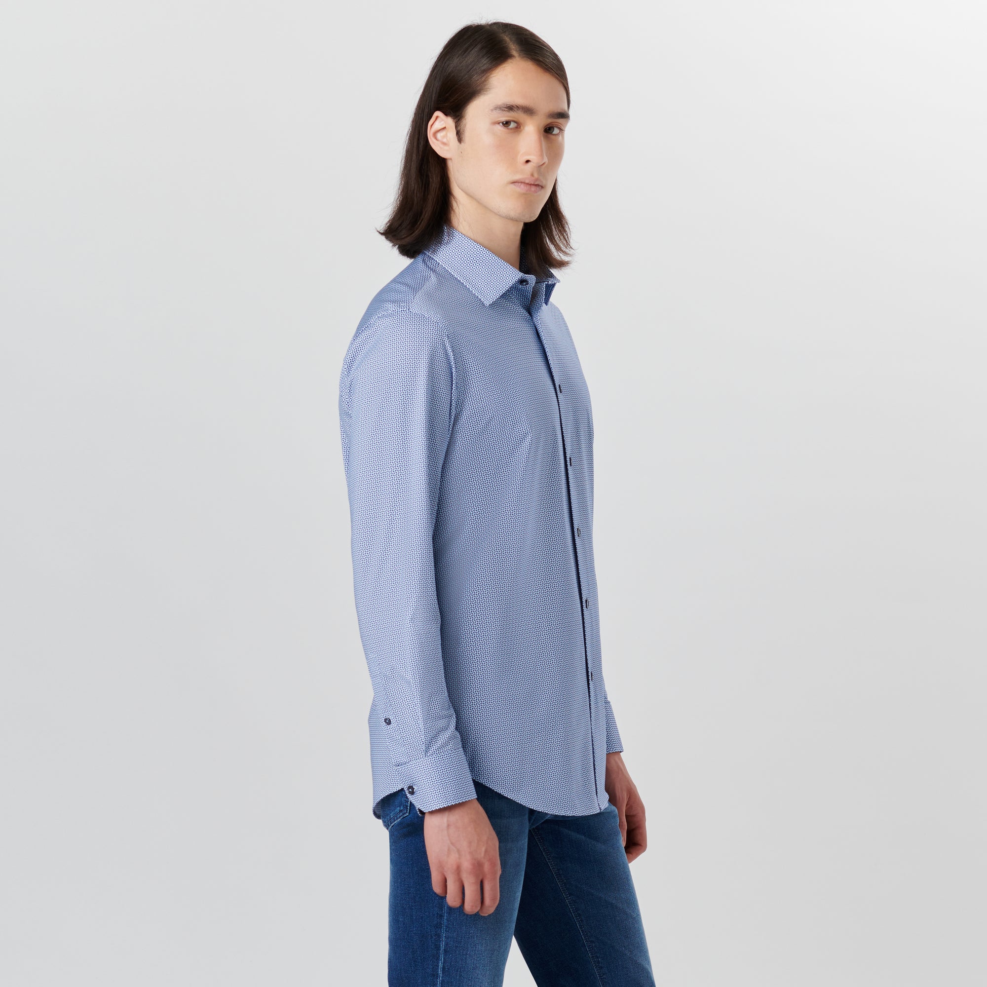 JAMES Geometric Print OoohCotton Shirt