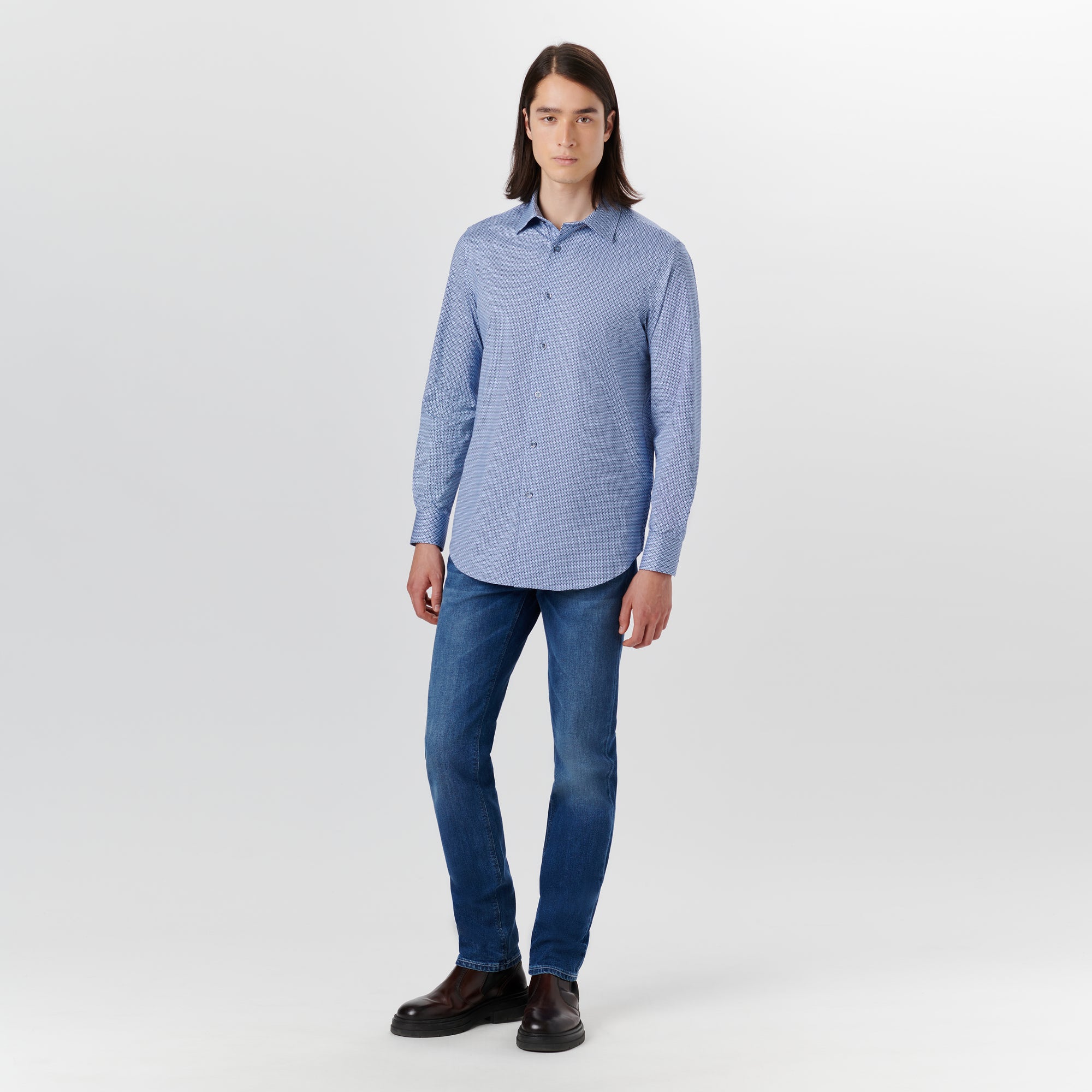 JAMES Geometric Print OoohCotton Shirt