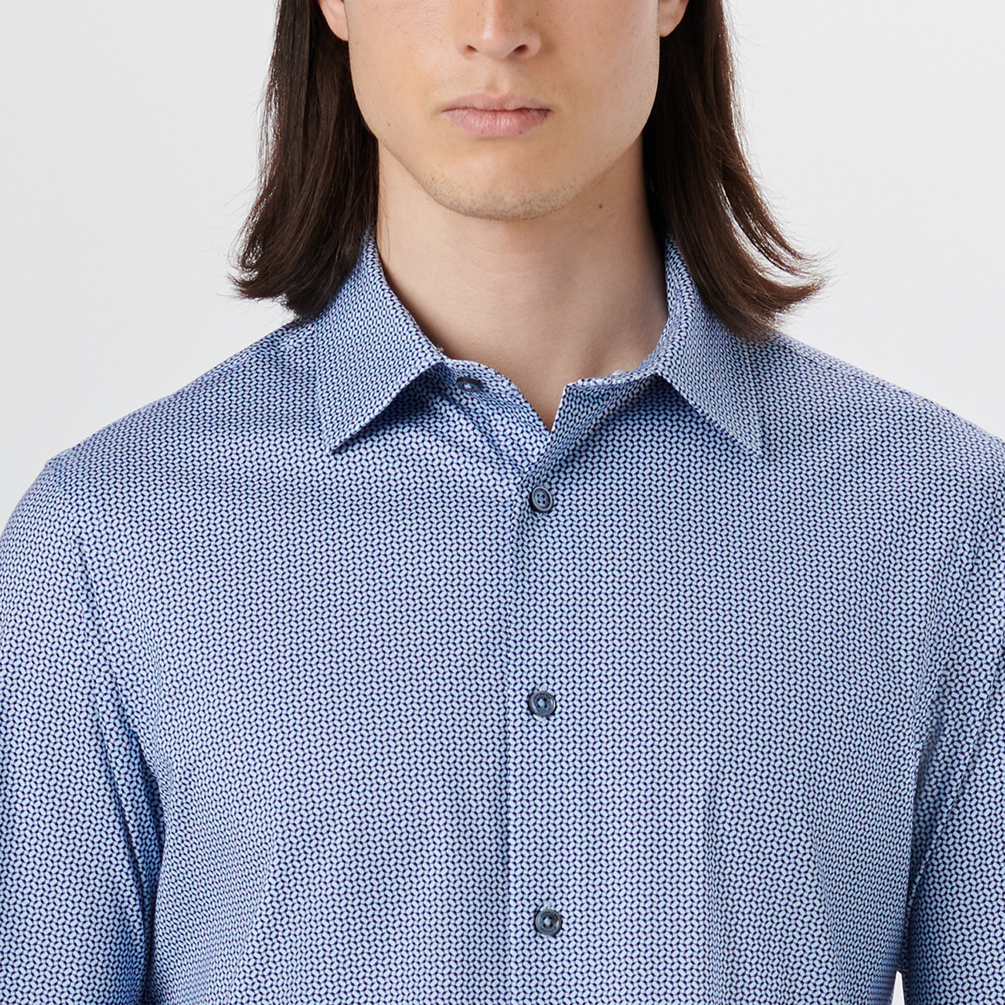 JAMES Geometric Print OoohCotton Shirt