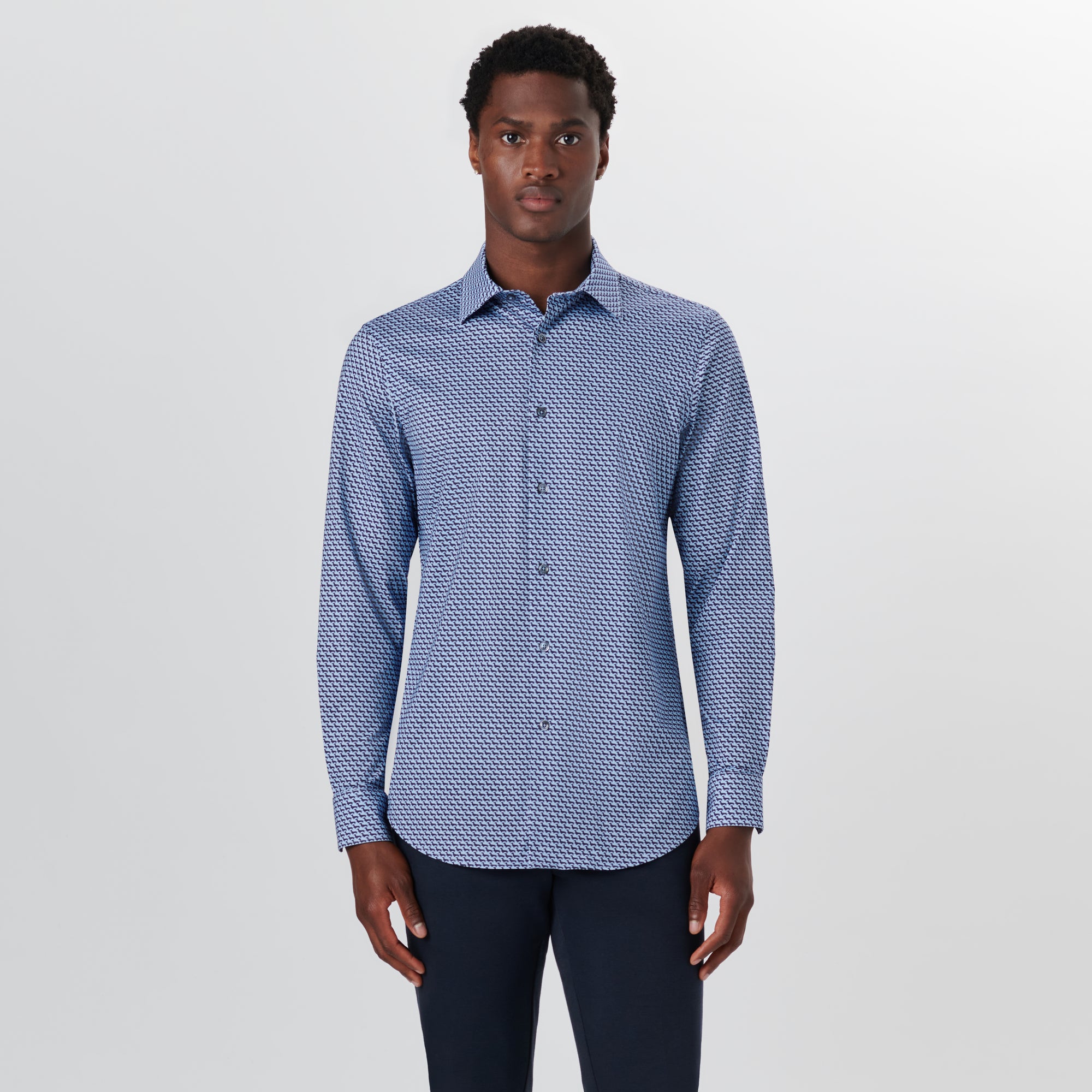 JAMES Geometric Print OoohCotton Shirt