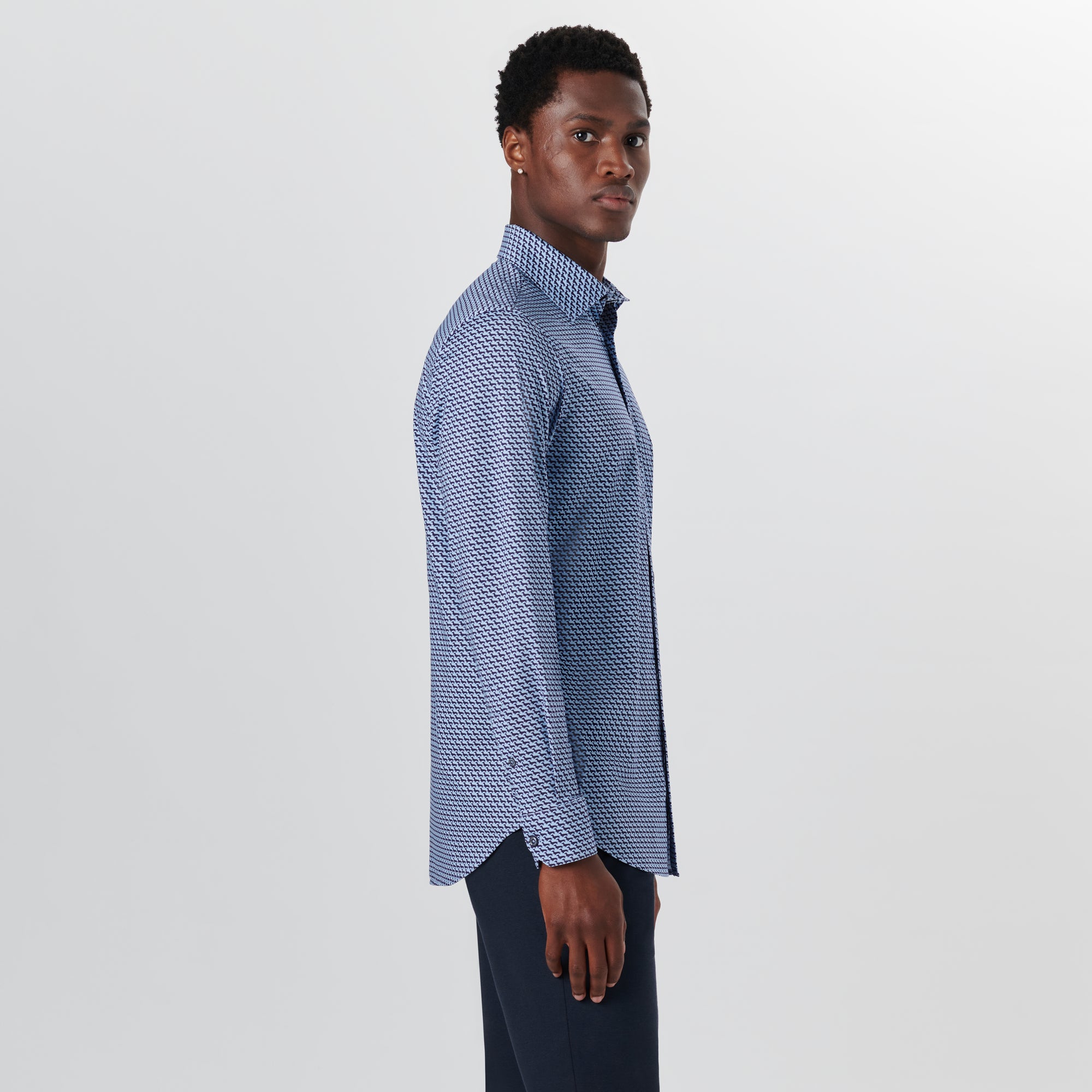 JAMES Geometric Print OoohCotton Shirt