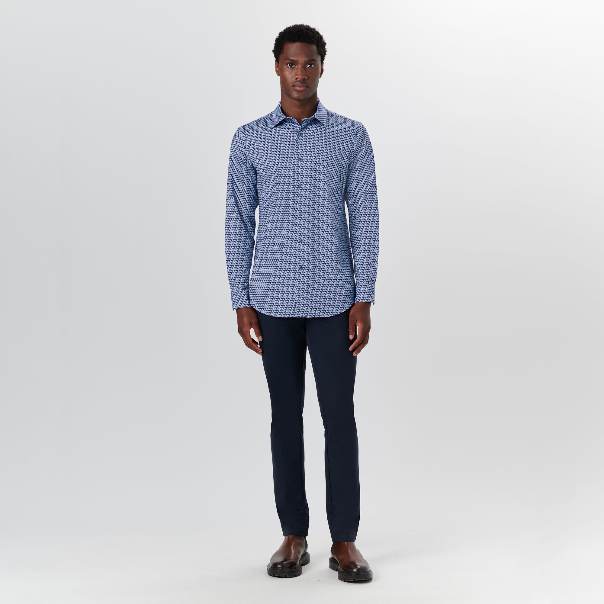 JAMES Geometric Print OoohCotton Shirt