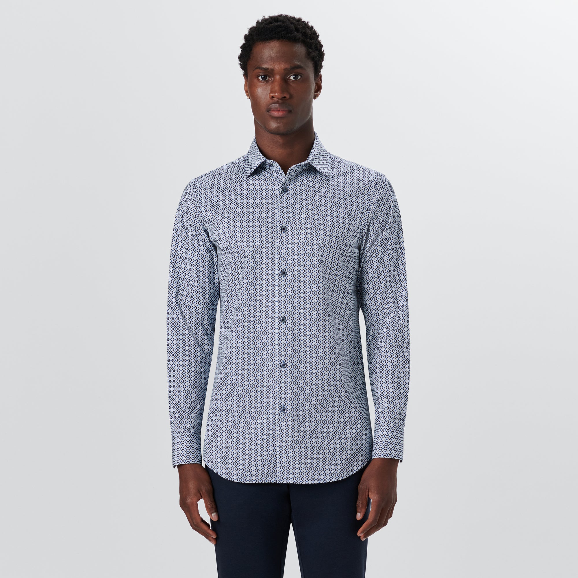 JAMES Geometric Print OoohCotton Shirt
