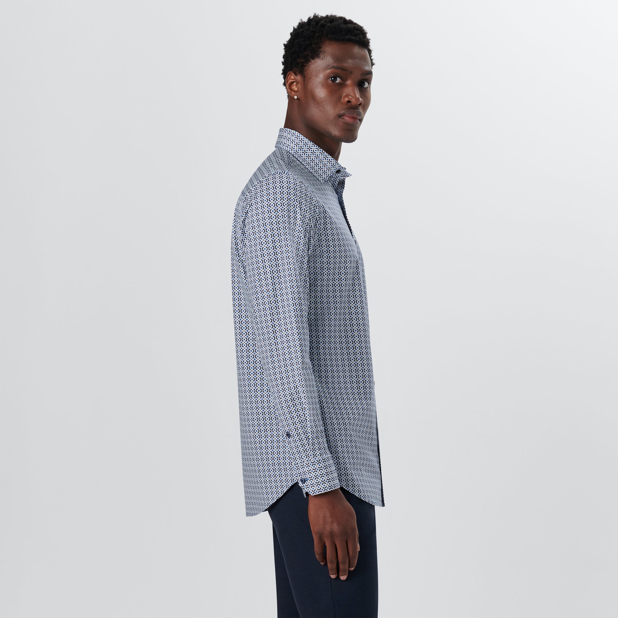 JAMES Geometric Print OoohCotton Shirt