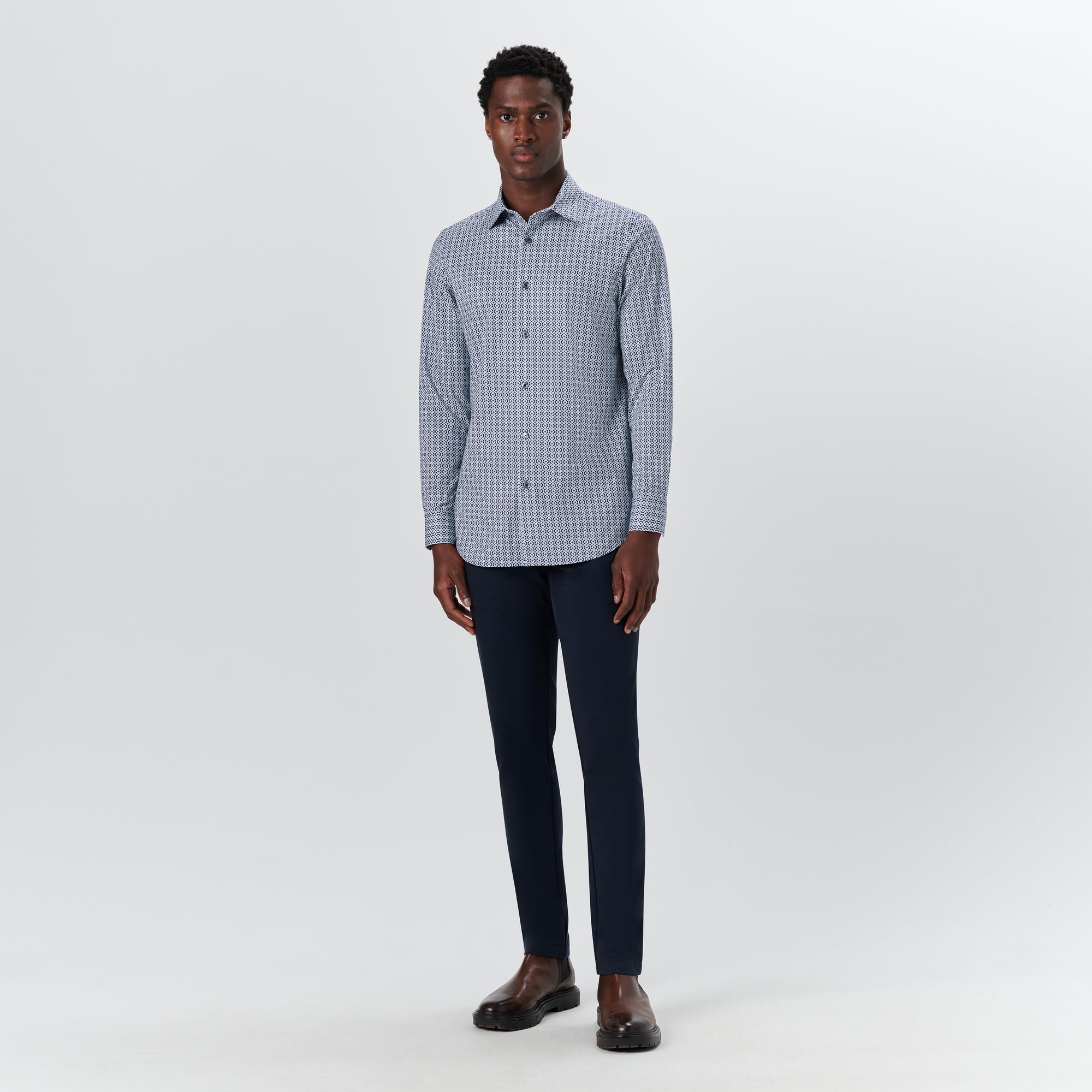 JAMES Geometric Print OoohCotton Shirt
