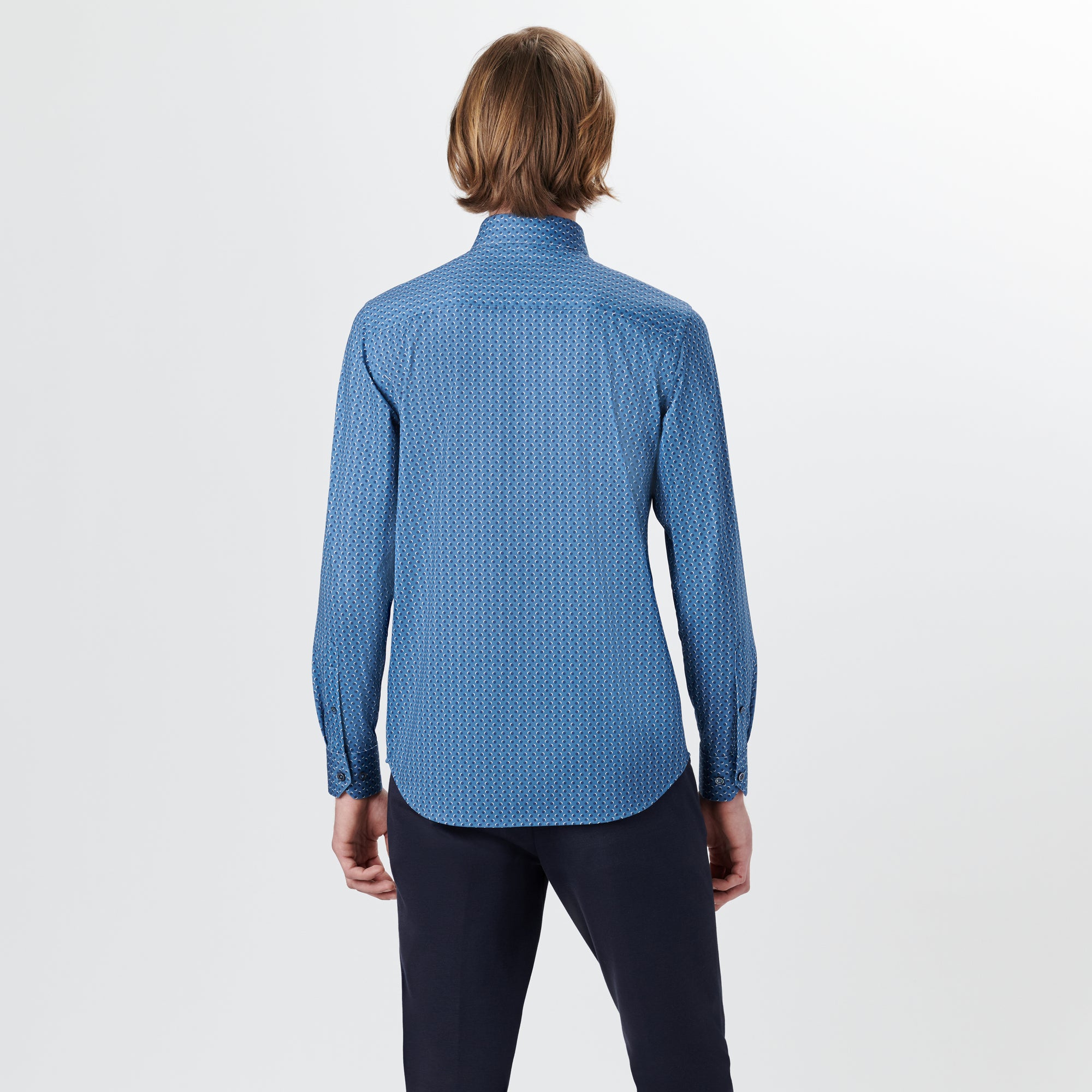 JAMES Double Dot Print OoohCotton Twill Shirt