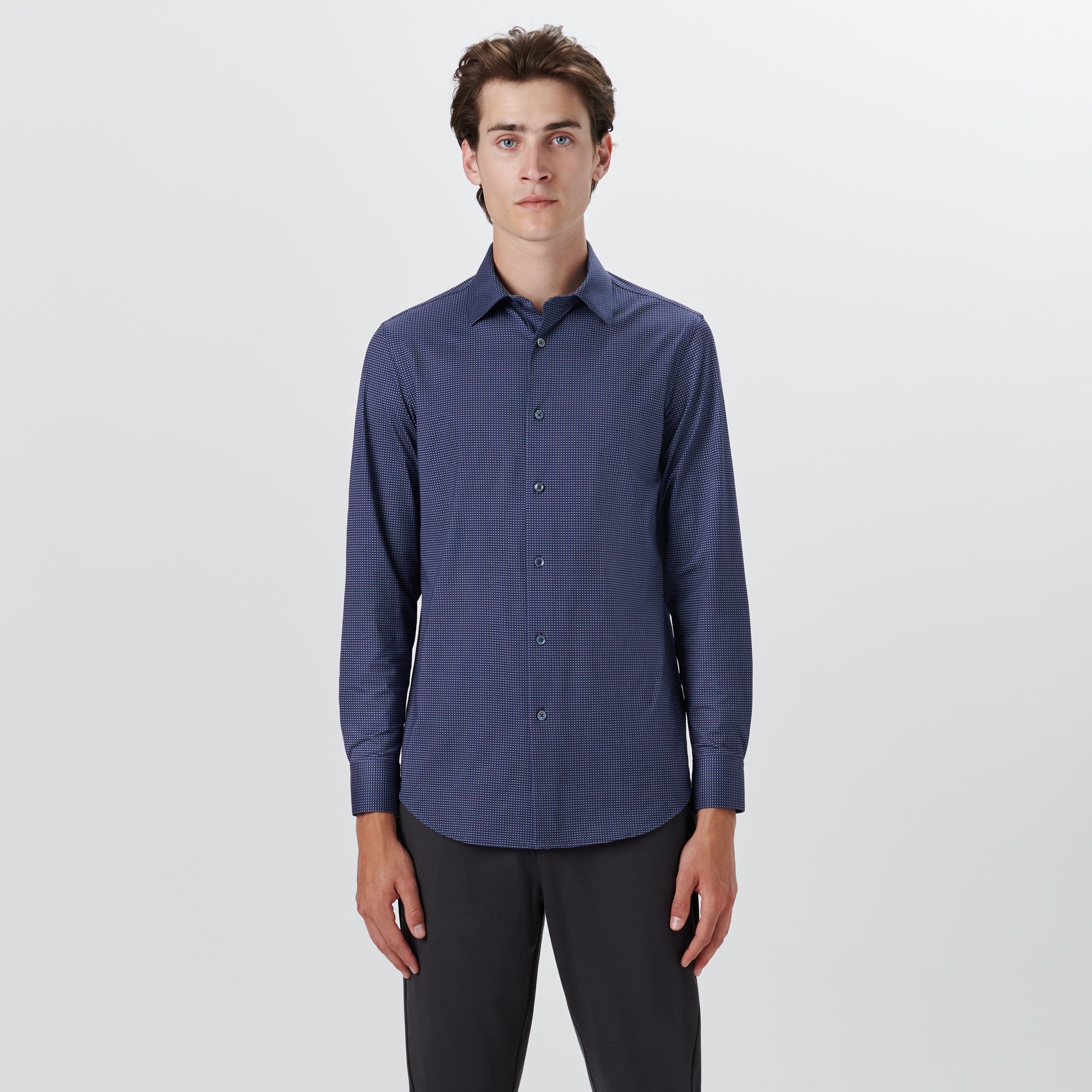 JAMES Dot and Stripe Print OoohCotton Shirt