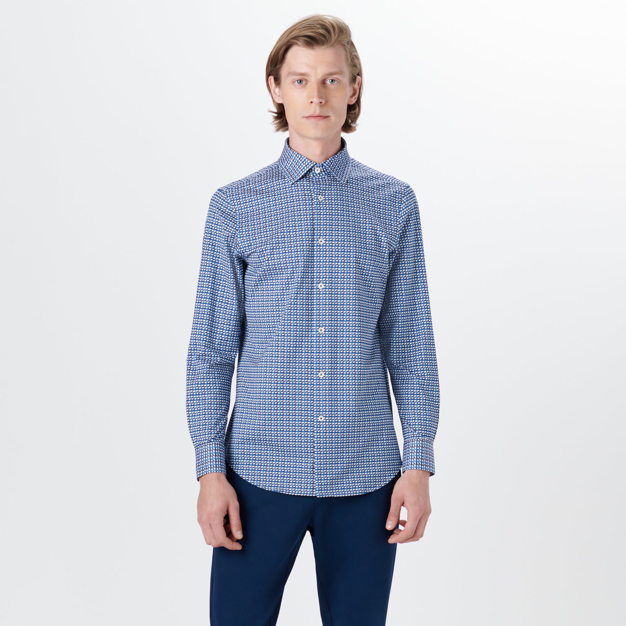 JAMES Geometric Print OoohCotton Shirt