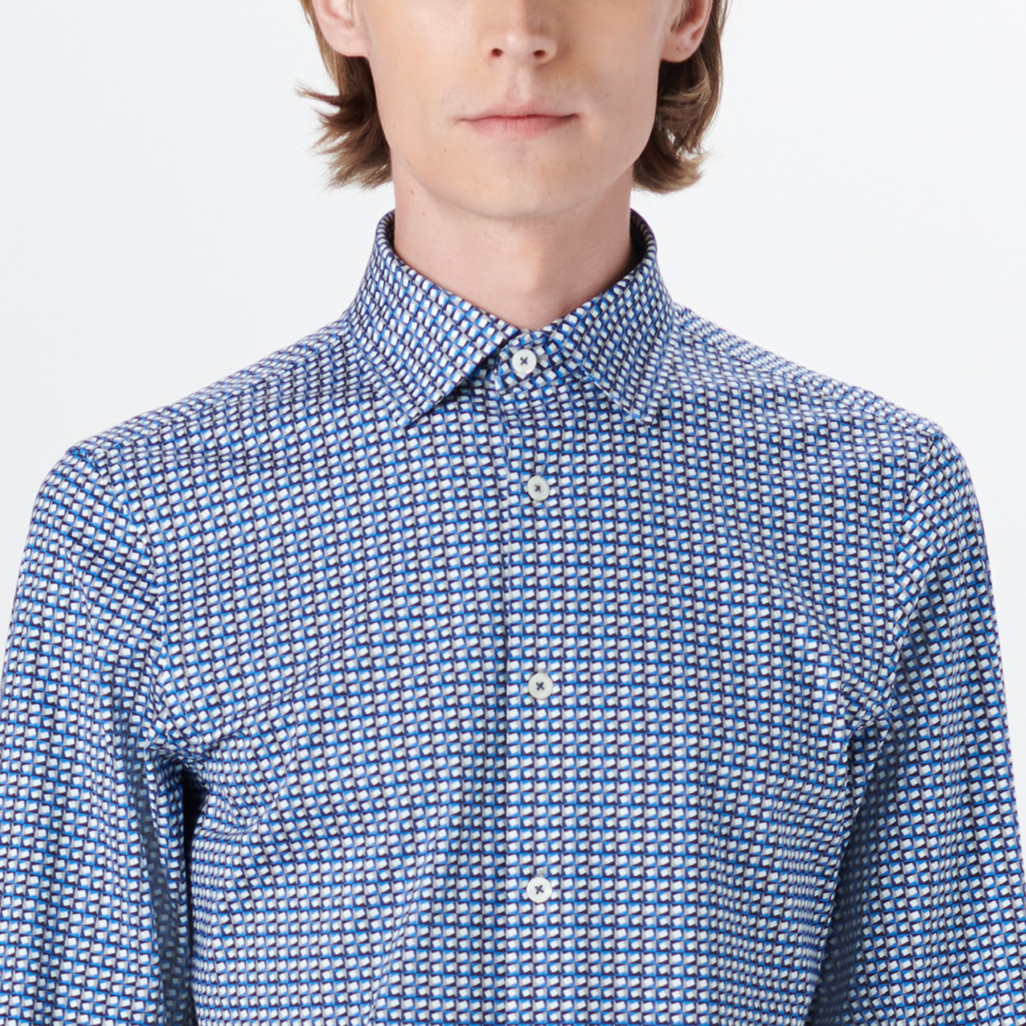 JAMES Geometric Print OoohCotton Shirt