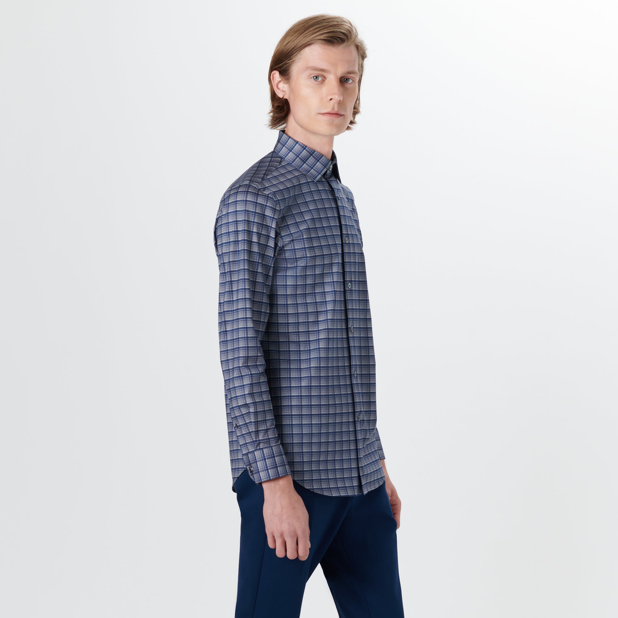 JAMES Dupplin Check OoohCotton Shirt