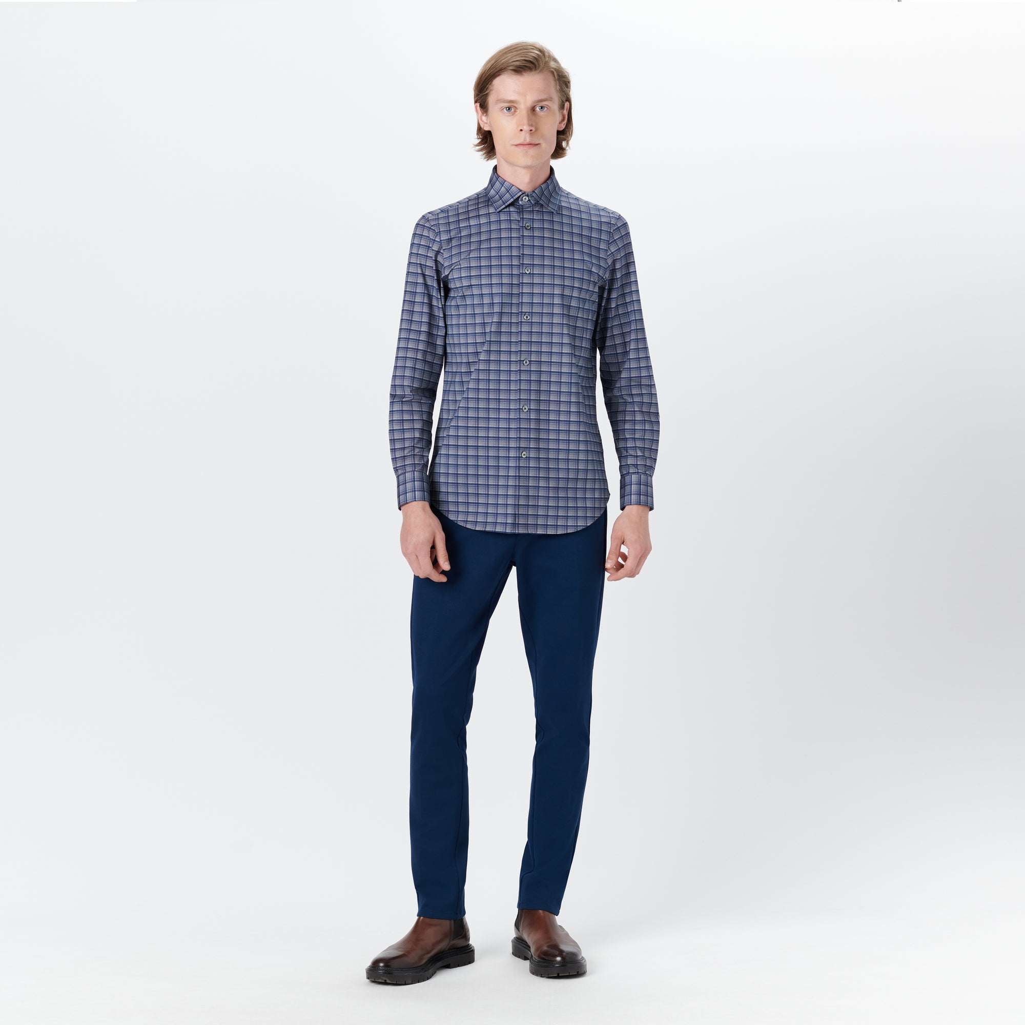 JAMES Dupplin Check OoohCotton Shirt