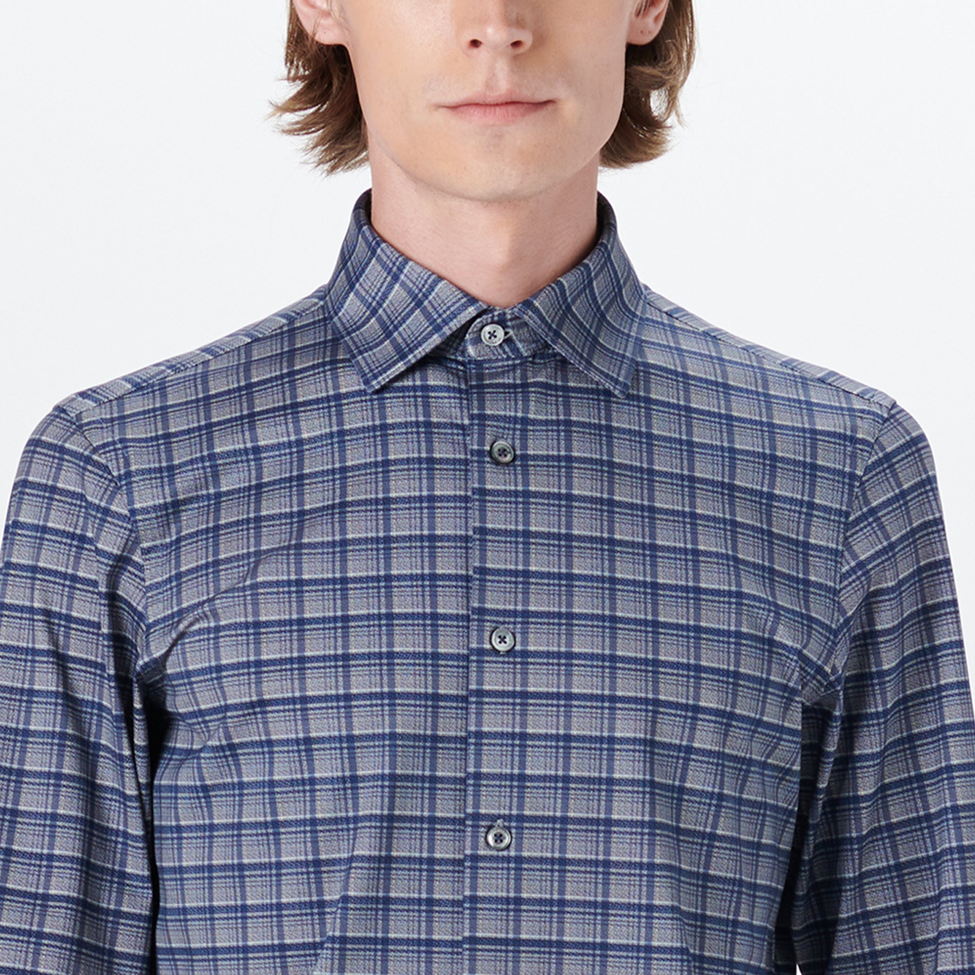 JAMES Dupplin Check OoohCotton Shirt