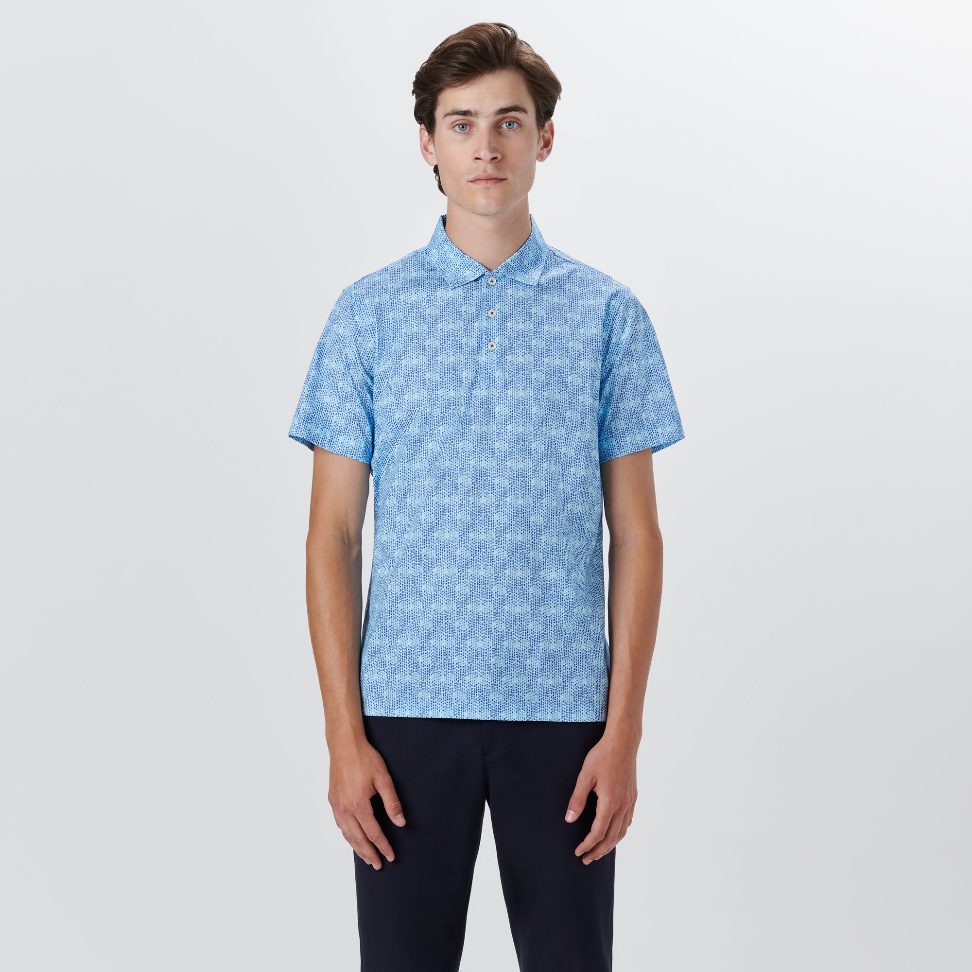 VICTOR Abstract Print OoohCotton Polo