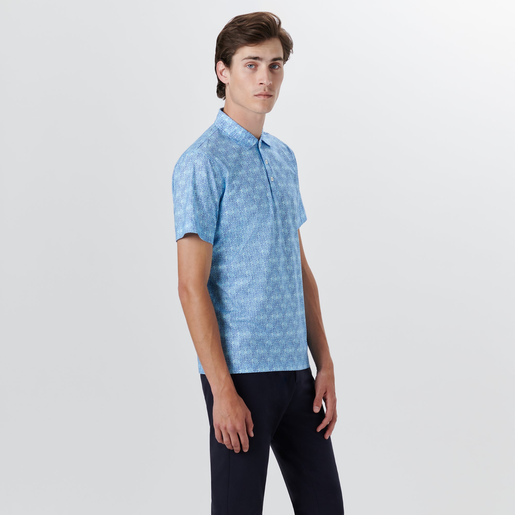 VICTOR Abstract Print OoohCotton Polo