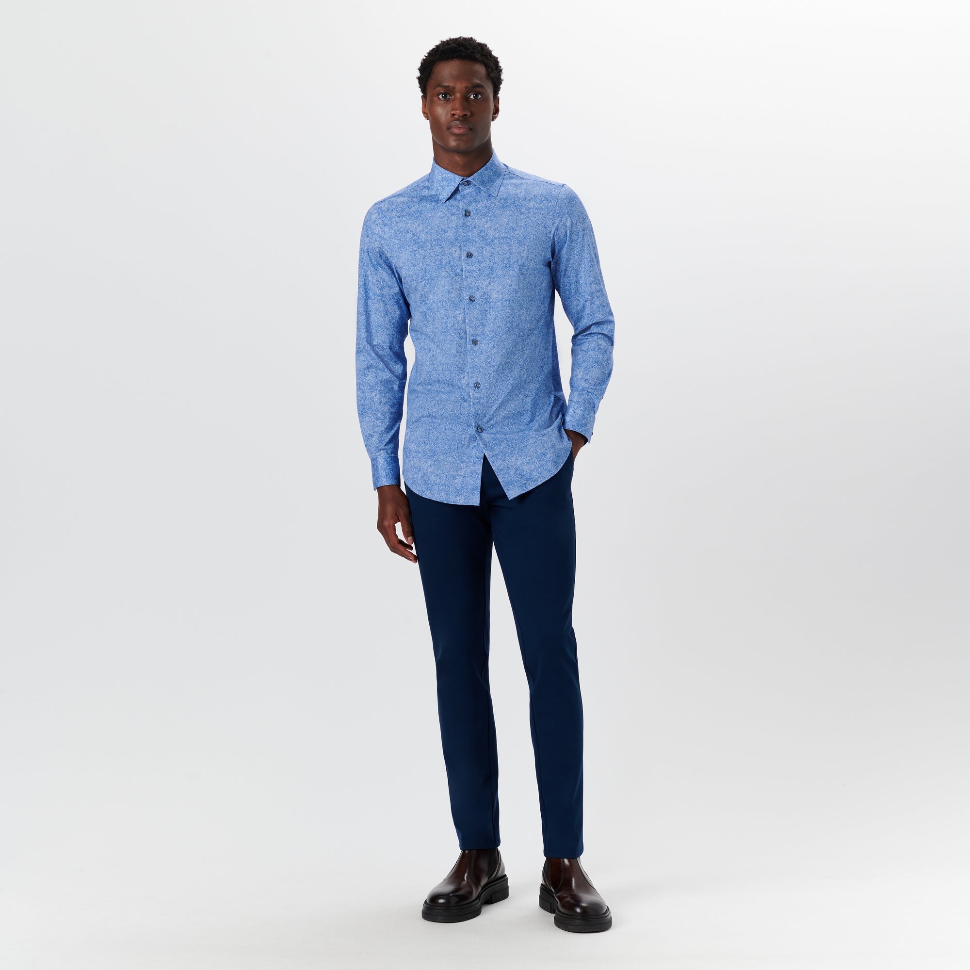 JAMES Marble Print OoohCotton Shirt