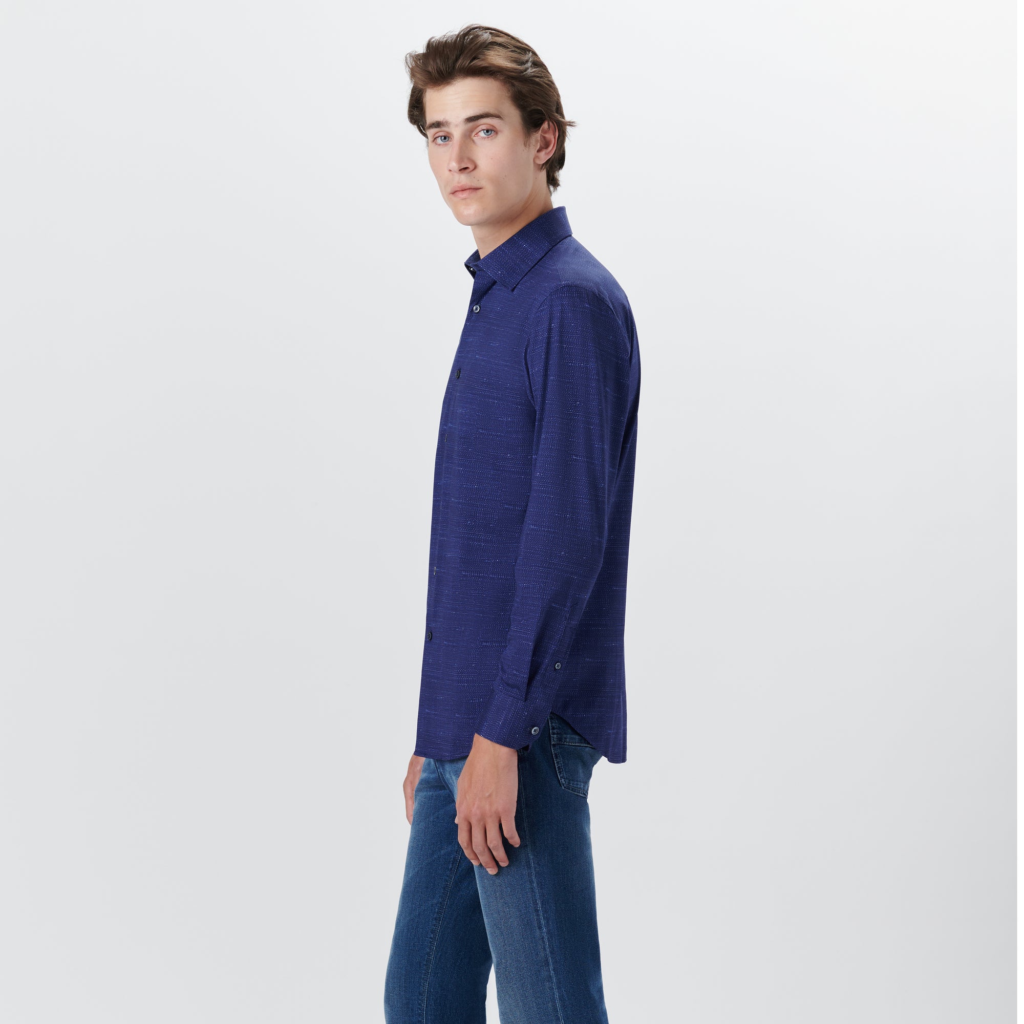 JAMES Textured Print OoohCotton Shirt