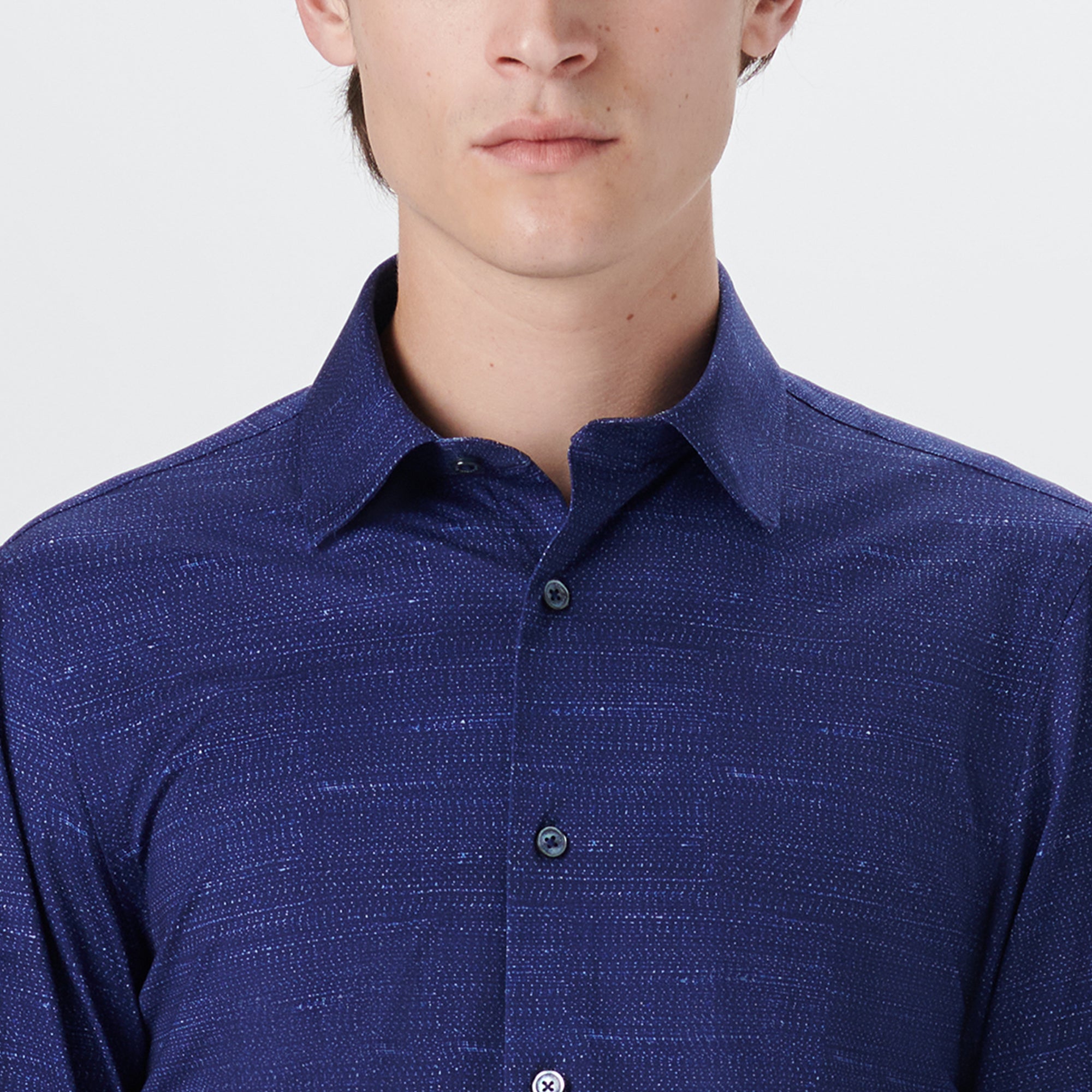 JAMES Textured Print OoohCotton Shirt