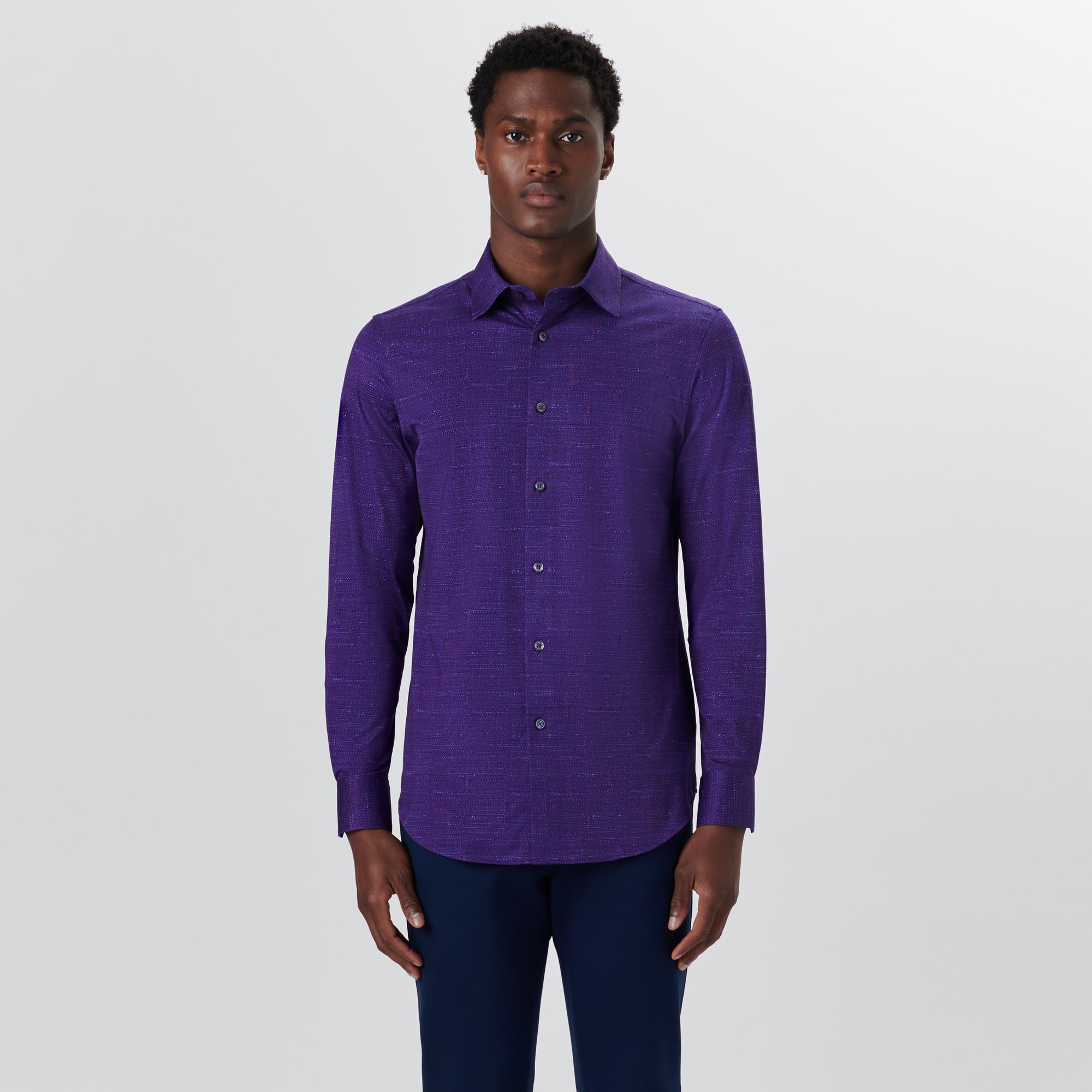 JAMES Textured Print OoohCotton Shirt