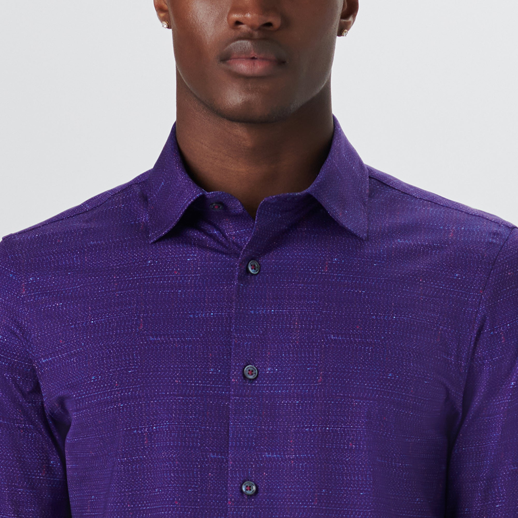 JAMES Textured Print OoohCotton Shirt