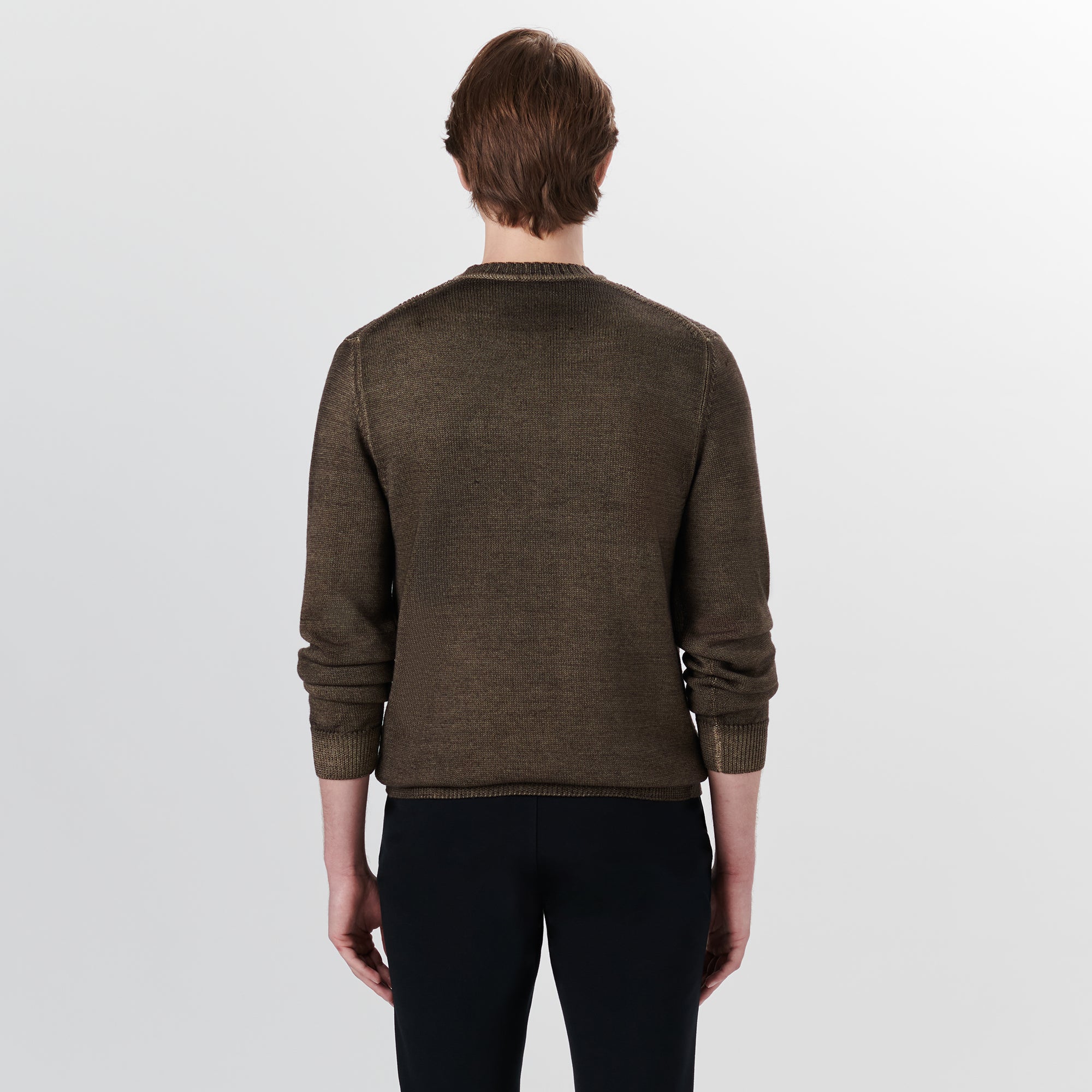 Super Merino Crew Neck Diamond Cable Sweater