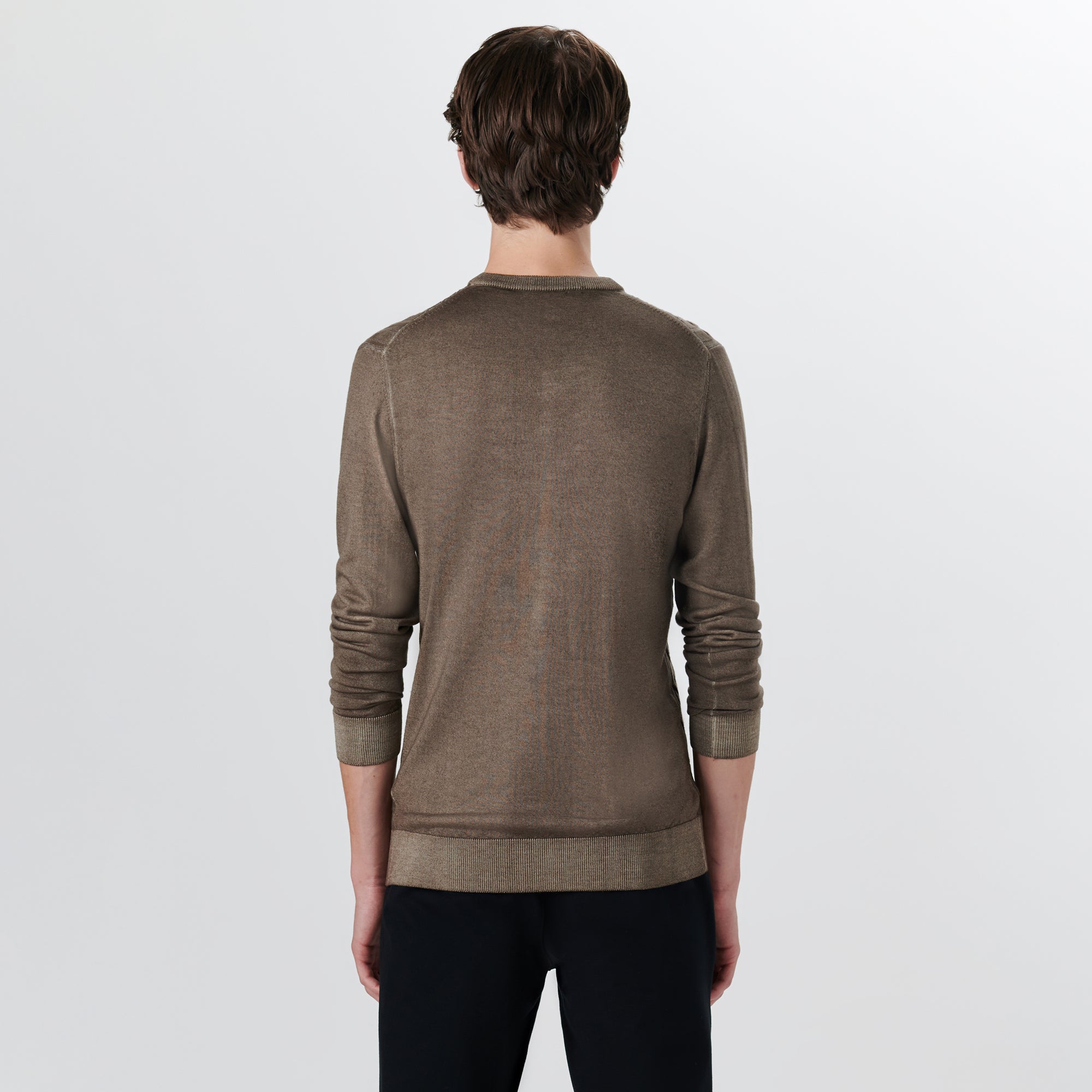 Super Merino V-Neck Cable Sweater