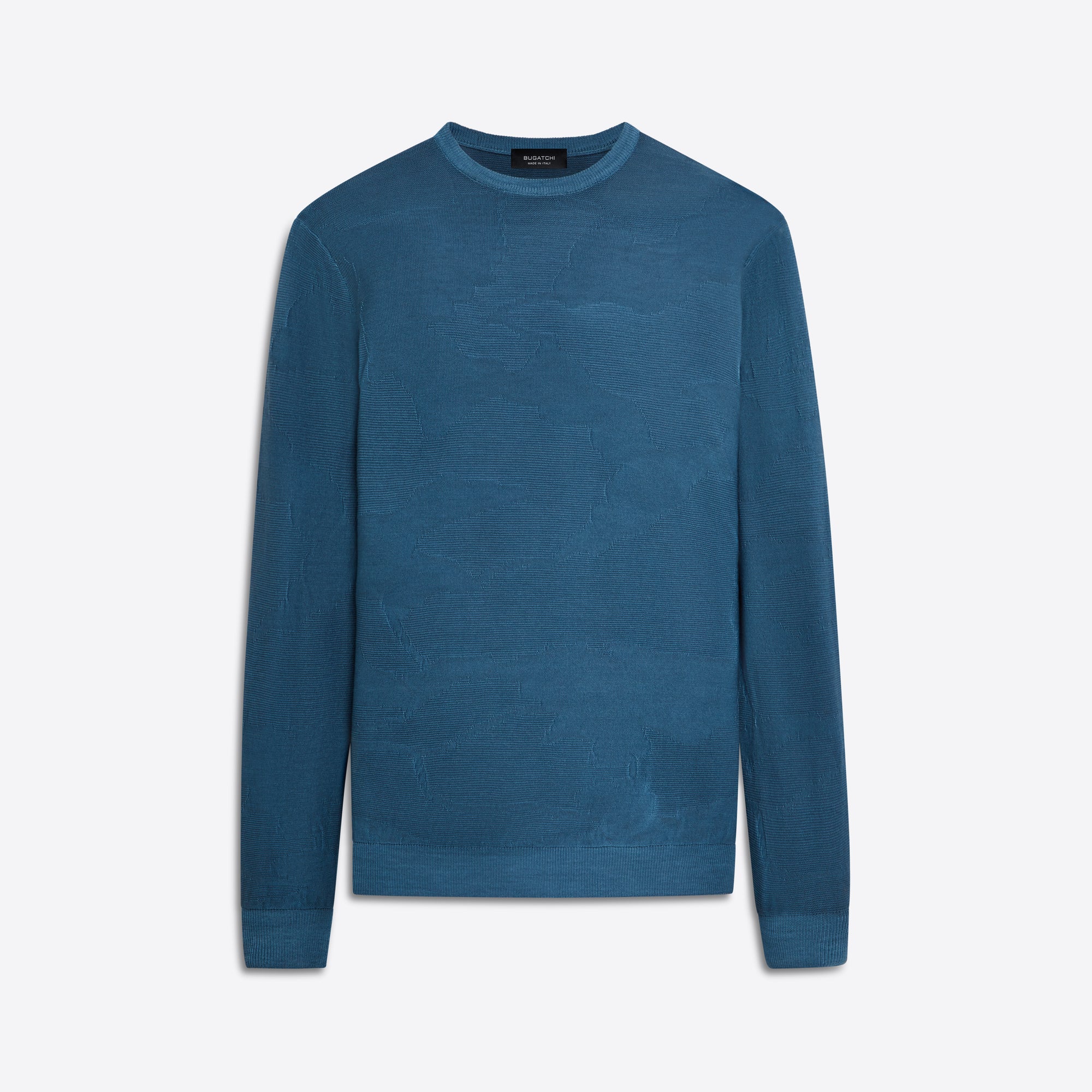 Super Merino Crew Neck Jacquard Sweater